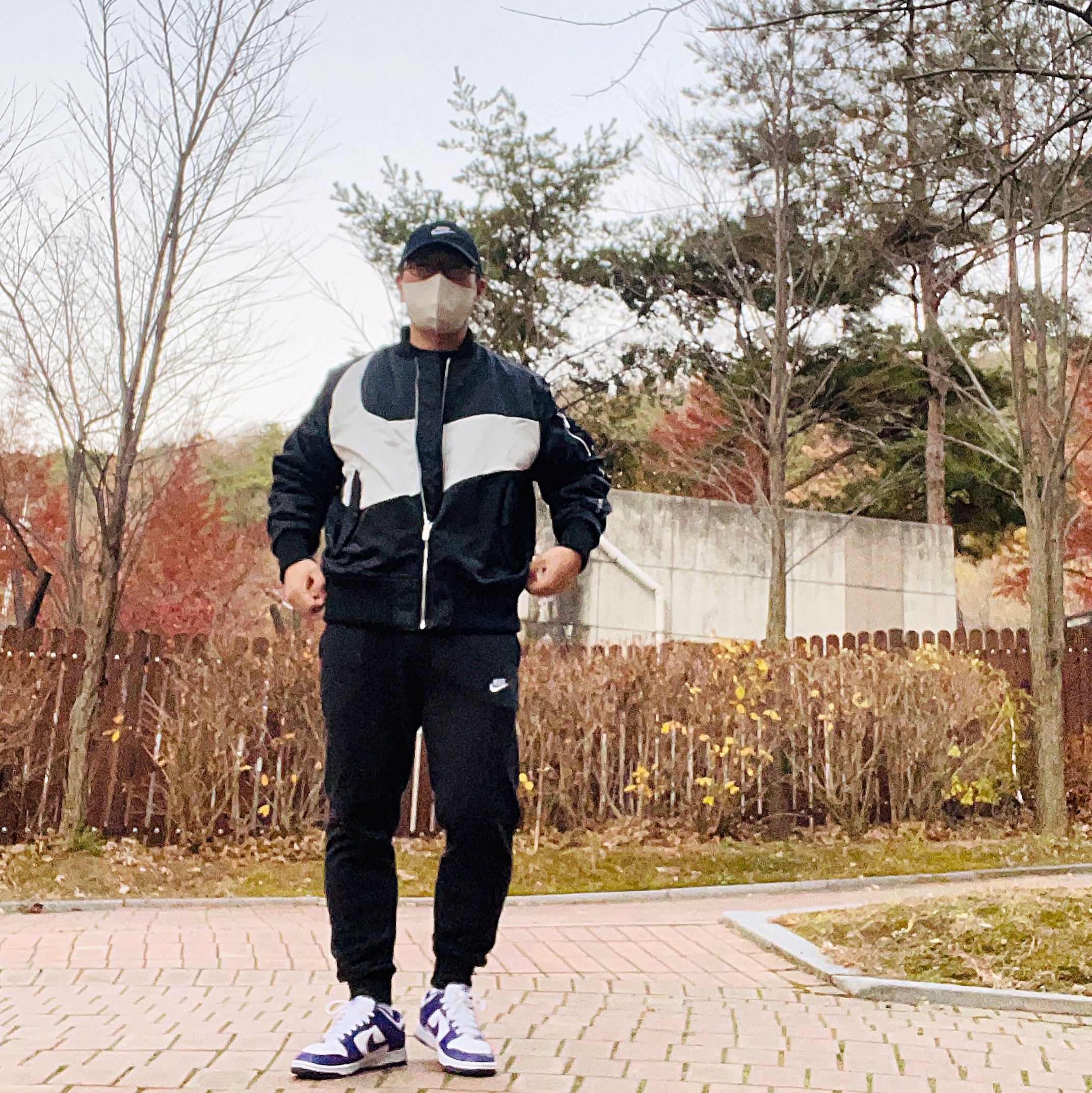 Nike Dunk Low Retro Championship Court Purple 착용 스타일