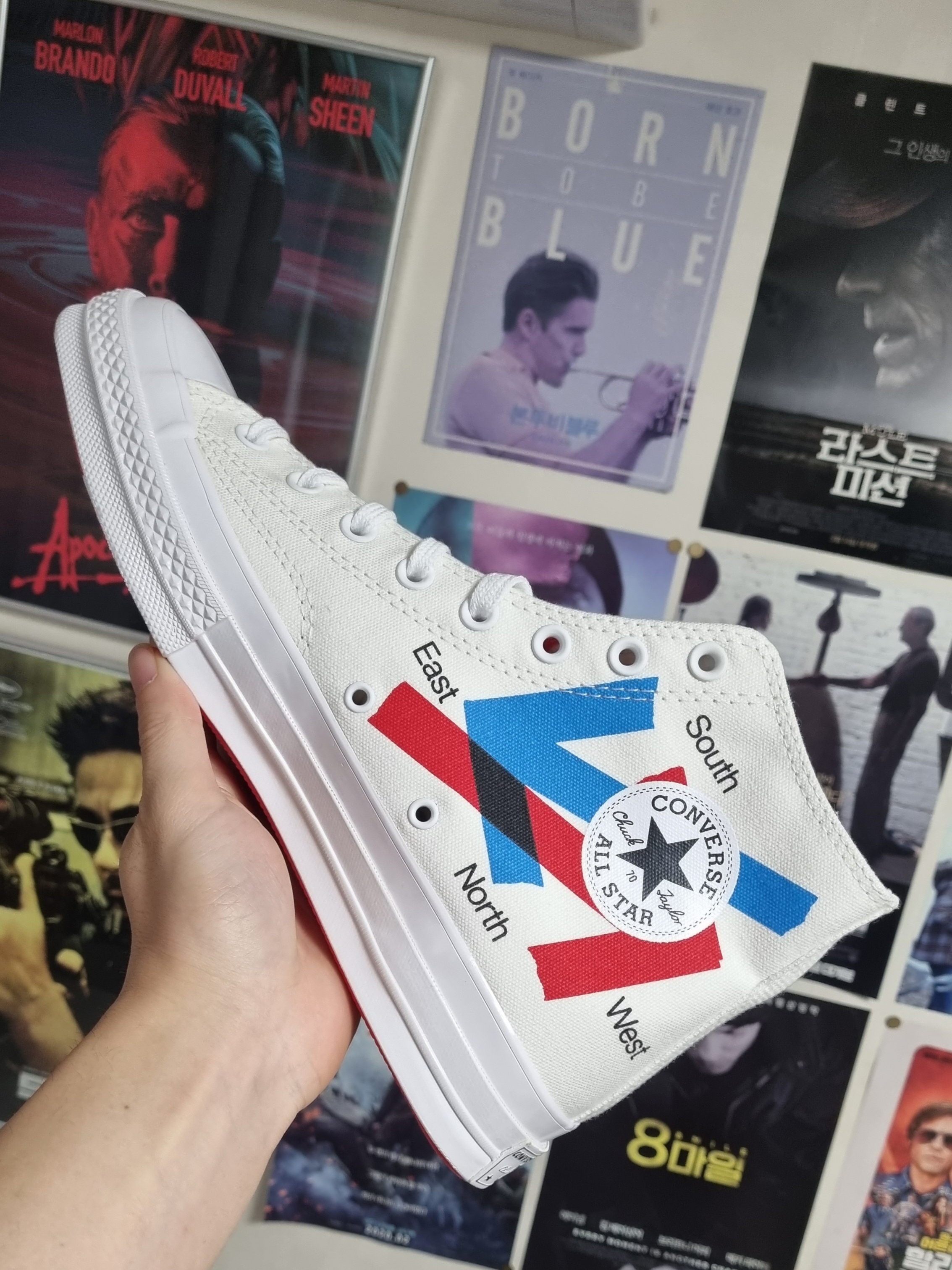 Converse x Patta x Experimental Jetset Chuck 70 High White 착용 스타일 - 1