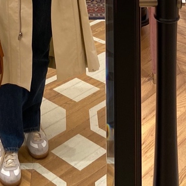 (W) Maison Margiela Calfskin Replica Sneakers White 착용 스타일