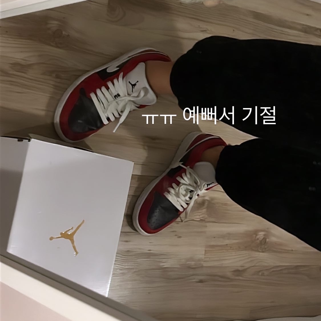 (W) Jordan 1 Low Chicago Flip 착용 스타일 - 2