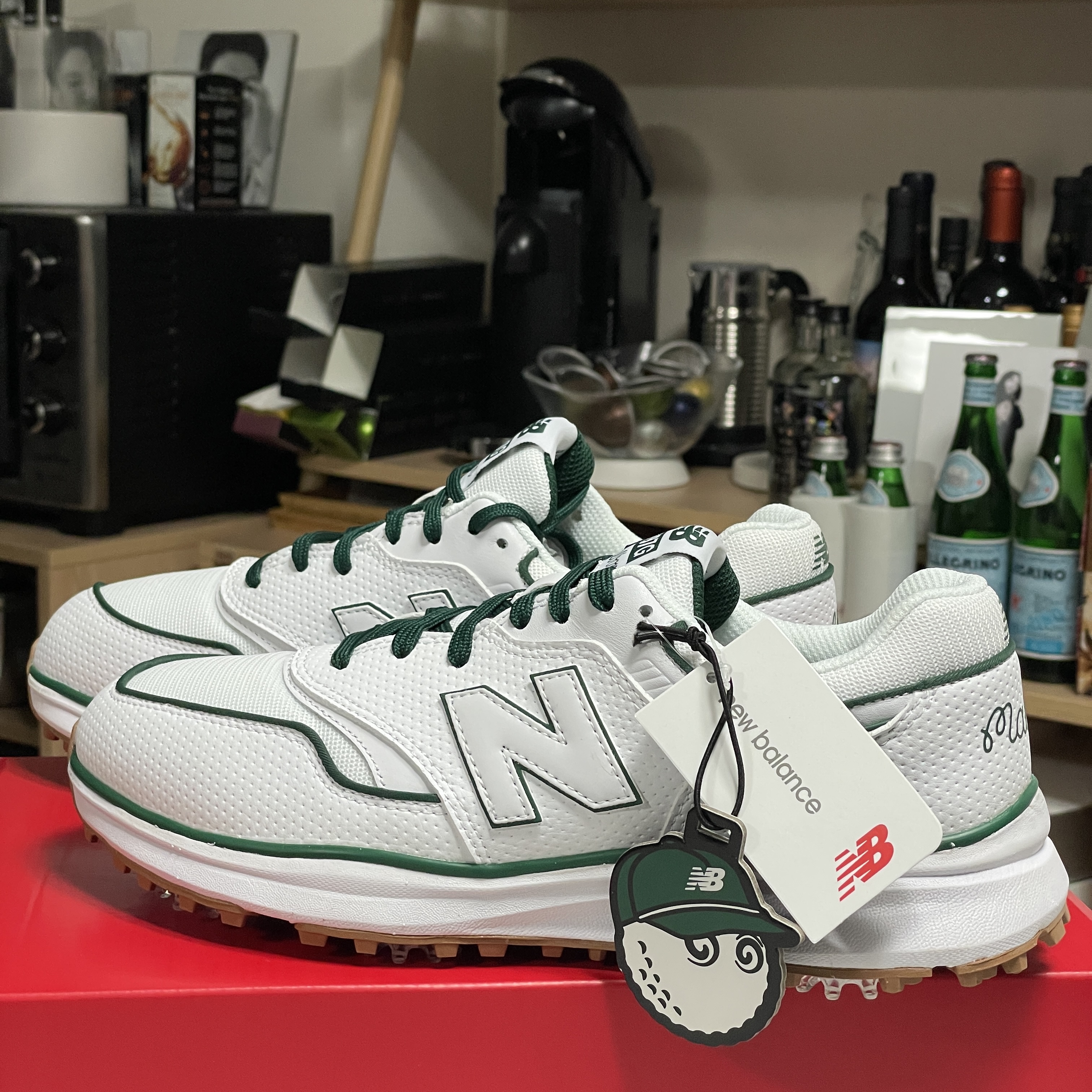 New Balance x Malbon 997 Golf White Green 착용 스타일