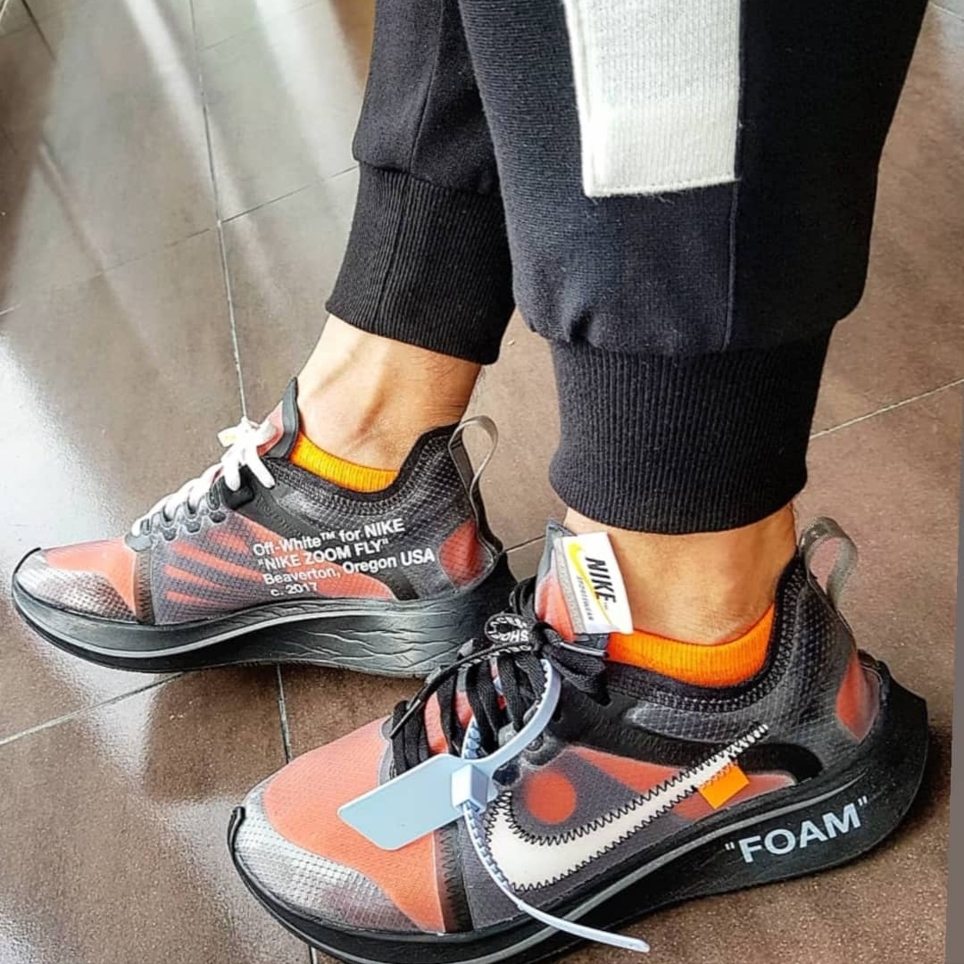 Nike x Off-White Zoom Fly SP Black 착용 스타일