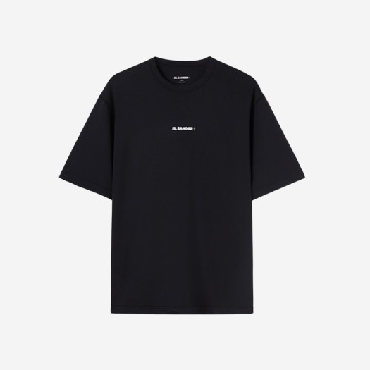 질 샌더 크루넥 로고 티셔츠 블랙 - 22FW