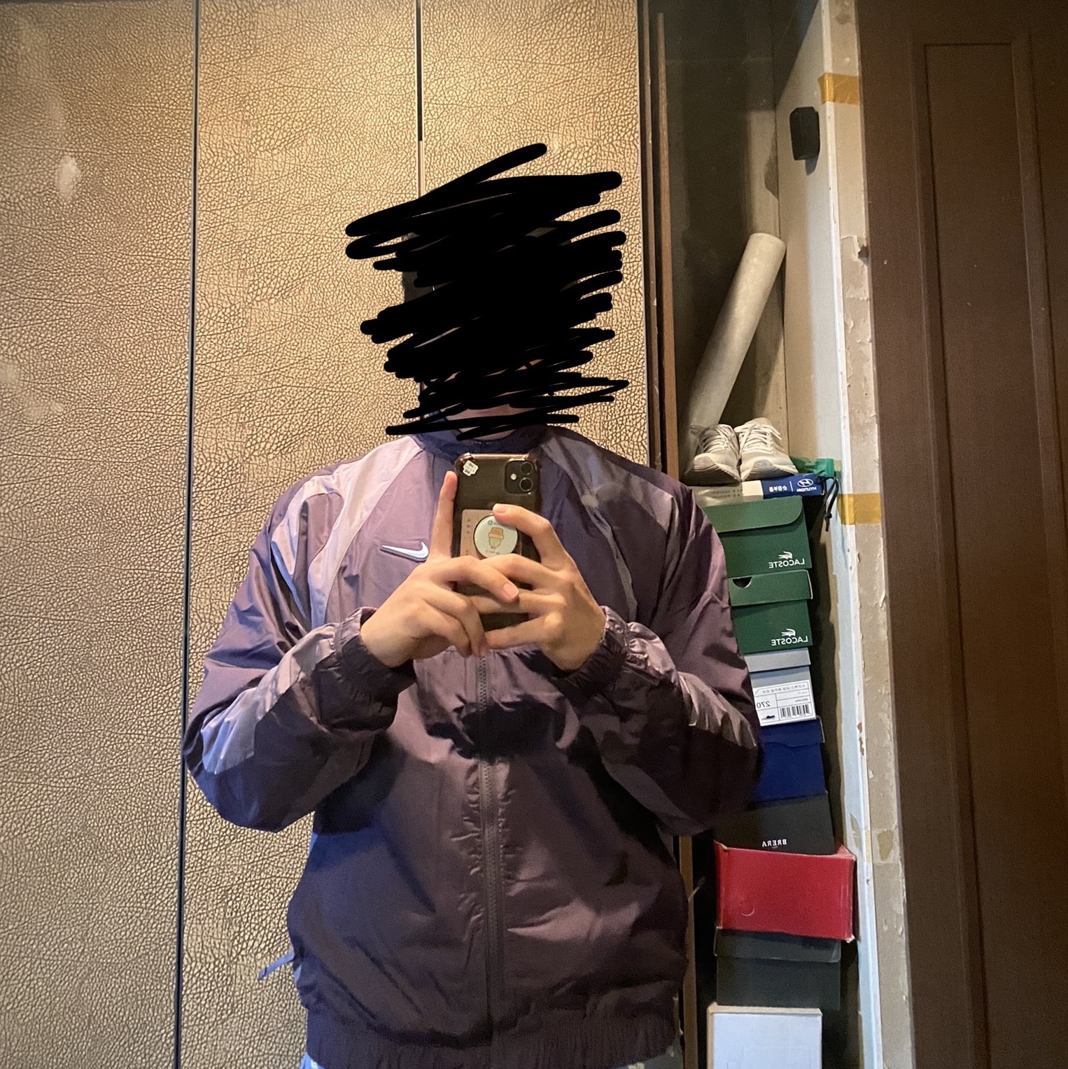Nike x Drake Nocta NRG Nylon Track Jacket Dark Raisin - Asia 착용 스타일 - 2