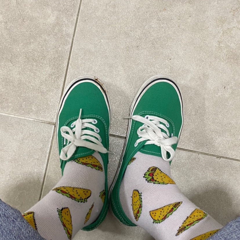 Vans Authentic 44 DX Anaheim Factory Emerald Green 착용 스타일