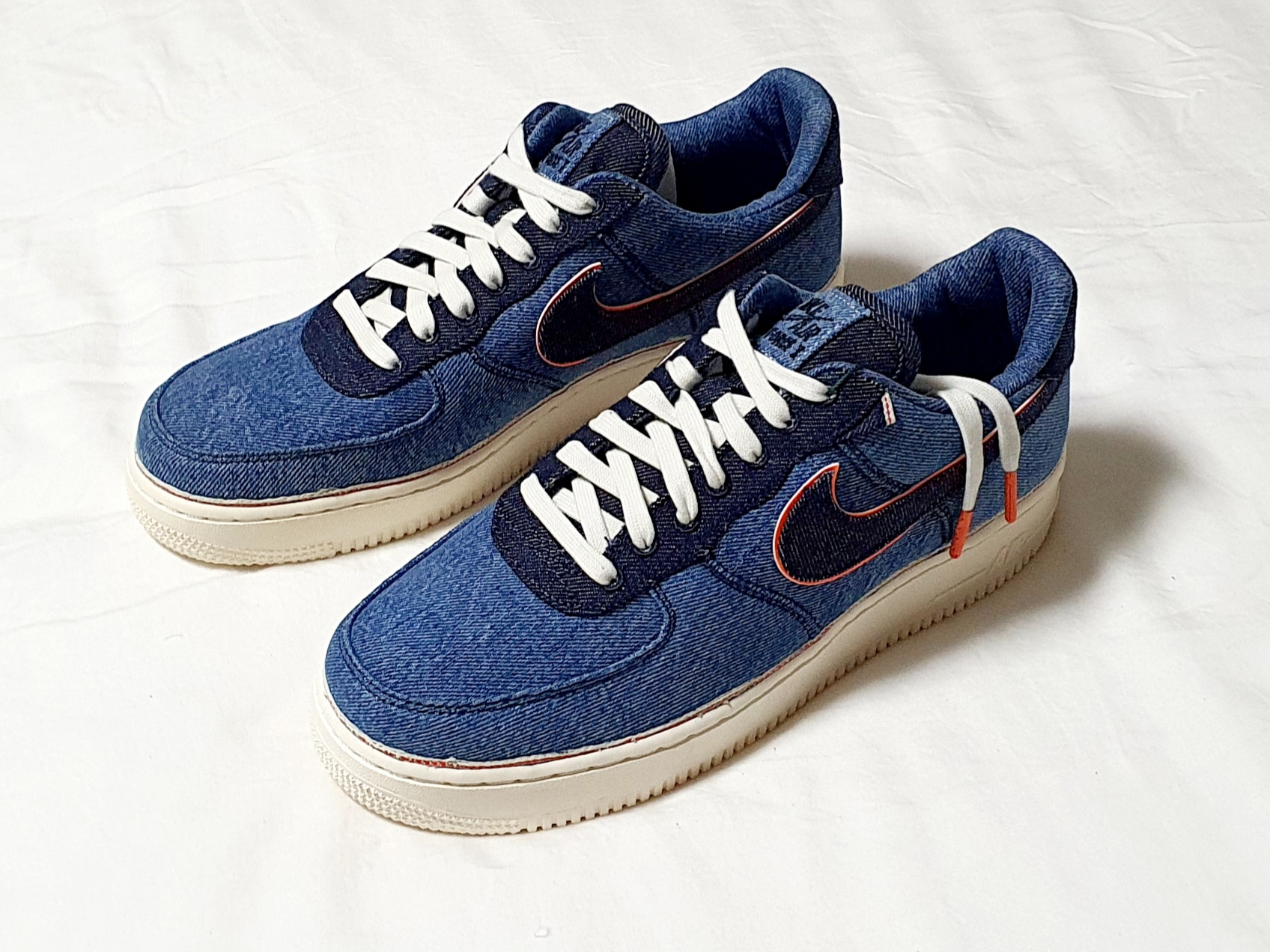 Nike x 3x1 Air Force 1 '07 PRM Stonewash Blue 착용 스타일 - 2