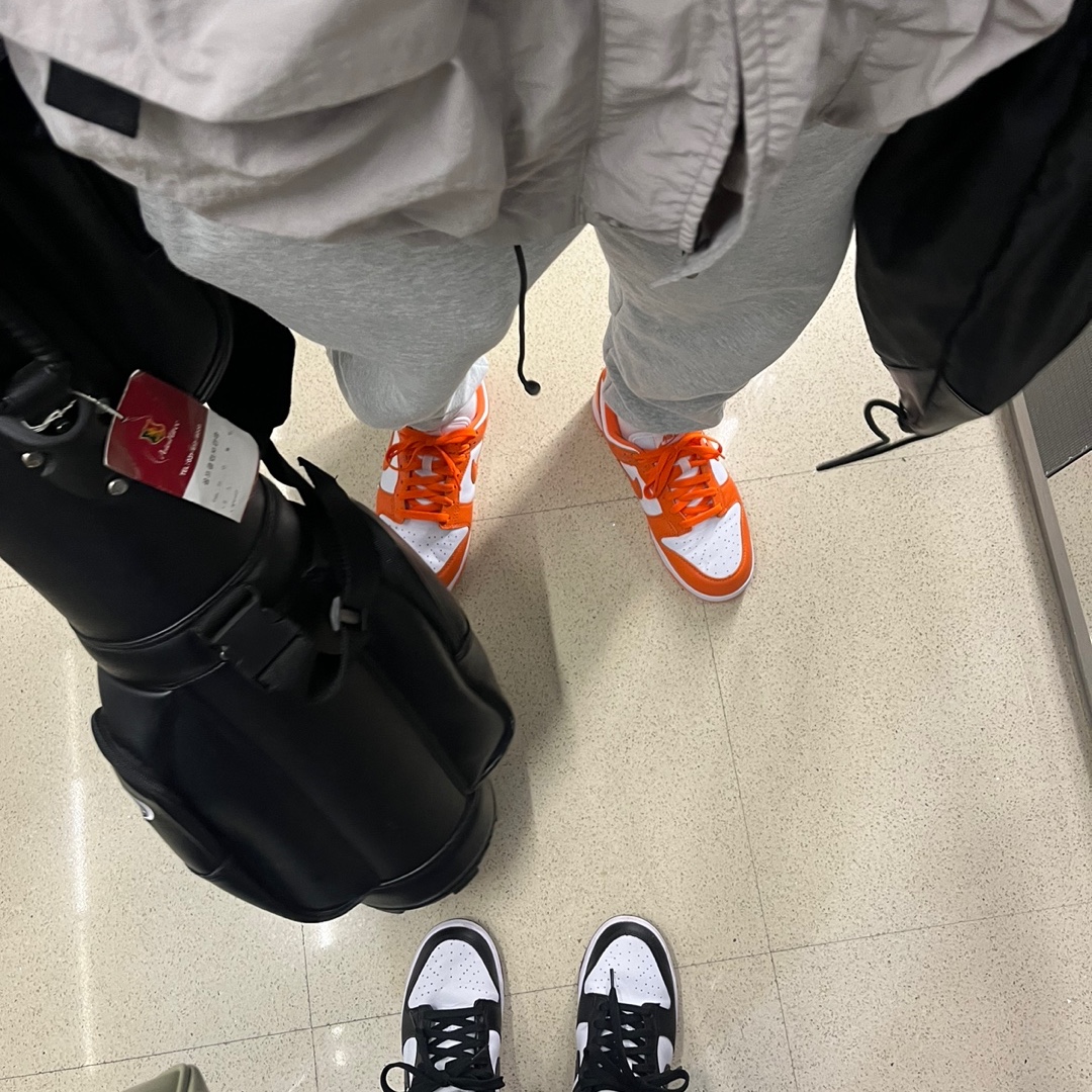 Nike Dunk Low SP Syracuse 2022, Nike Dunk Low Retro Black 착용 스타일