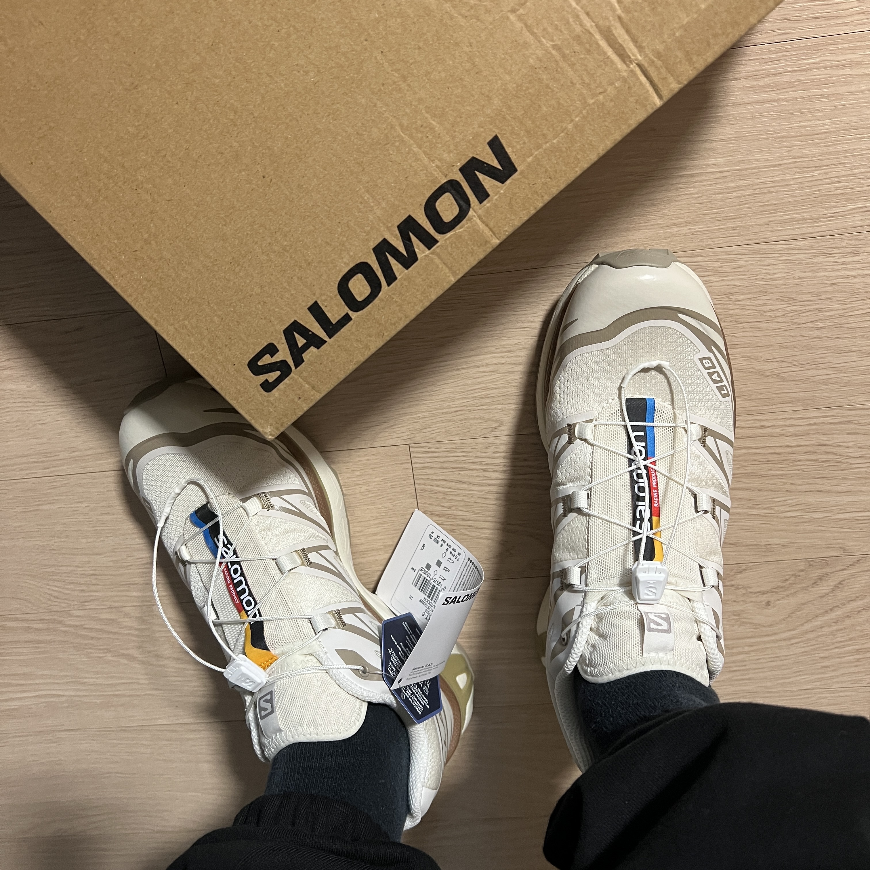 Salomon XT-6 Turtledove 착용 스타일