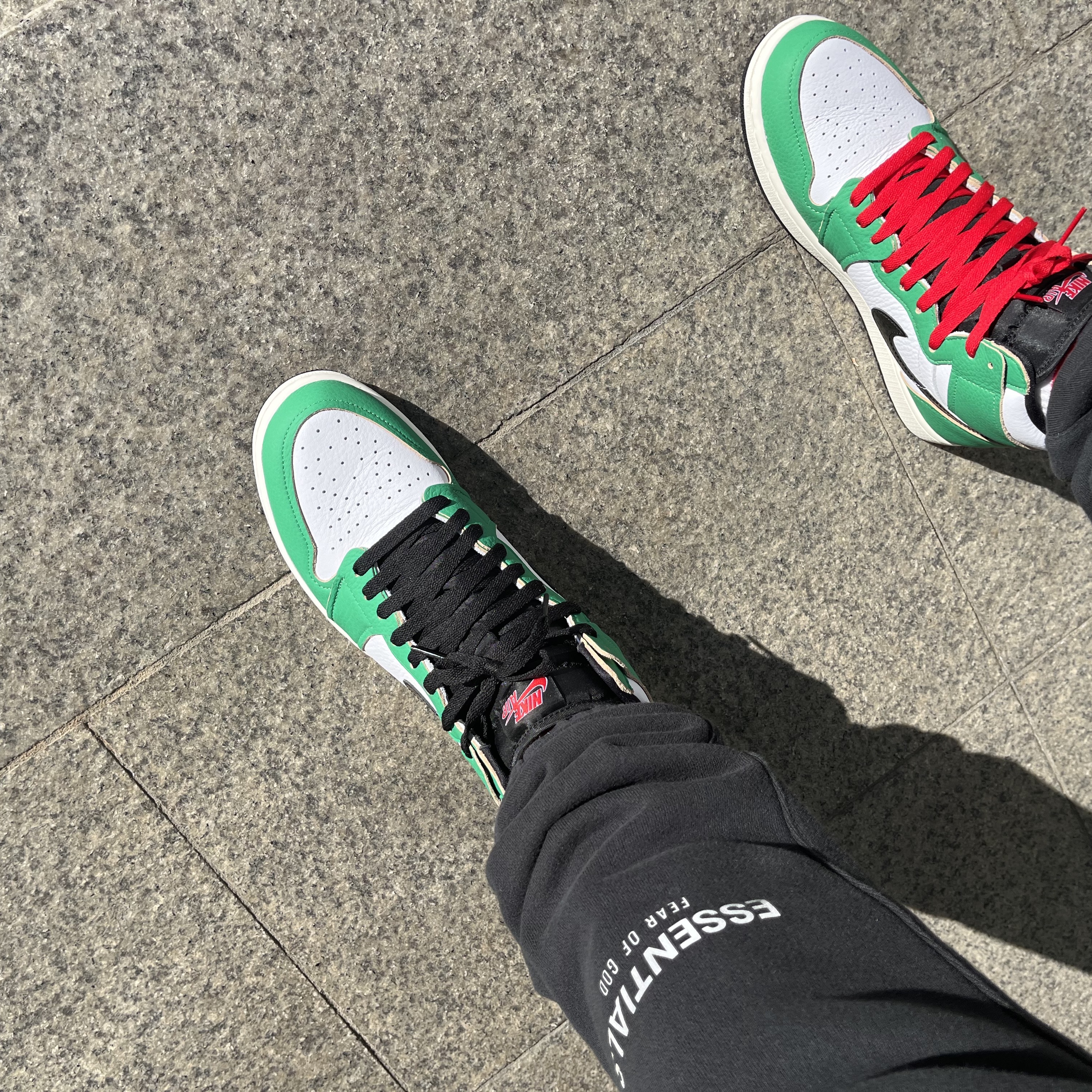 (W) Jordan 1 Retro High OG Lucky Green 착용 스타일