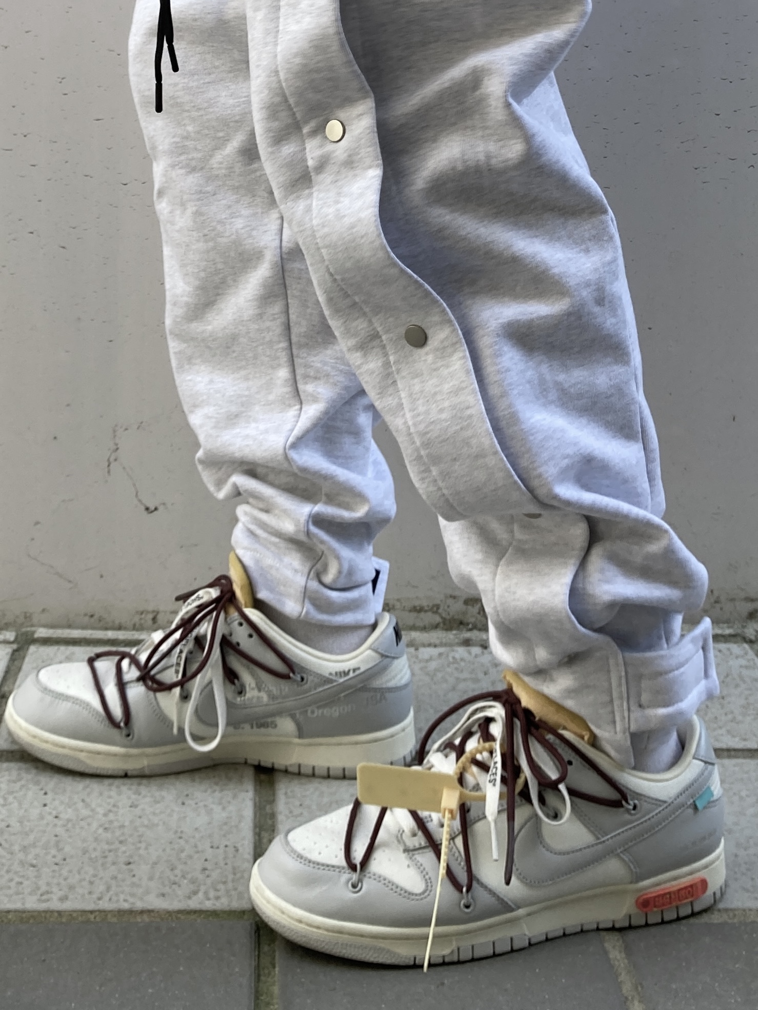 Nike x Off-White Dunk Low The 50 - Lot 46 착용 스타일 - 4