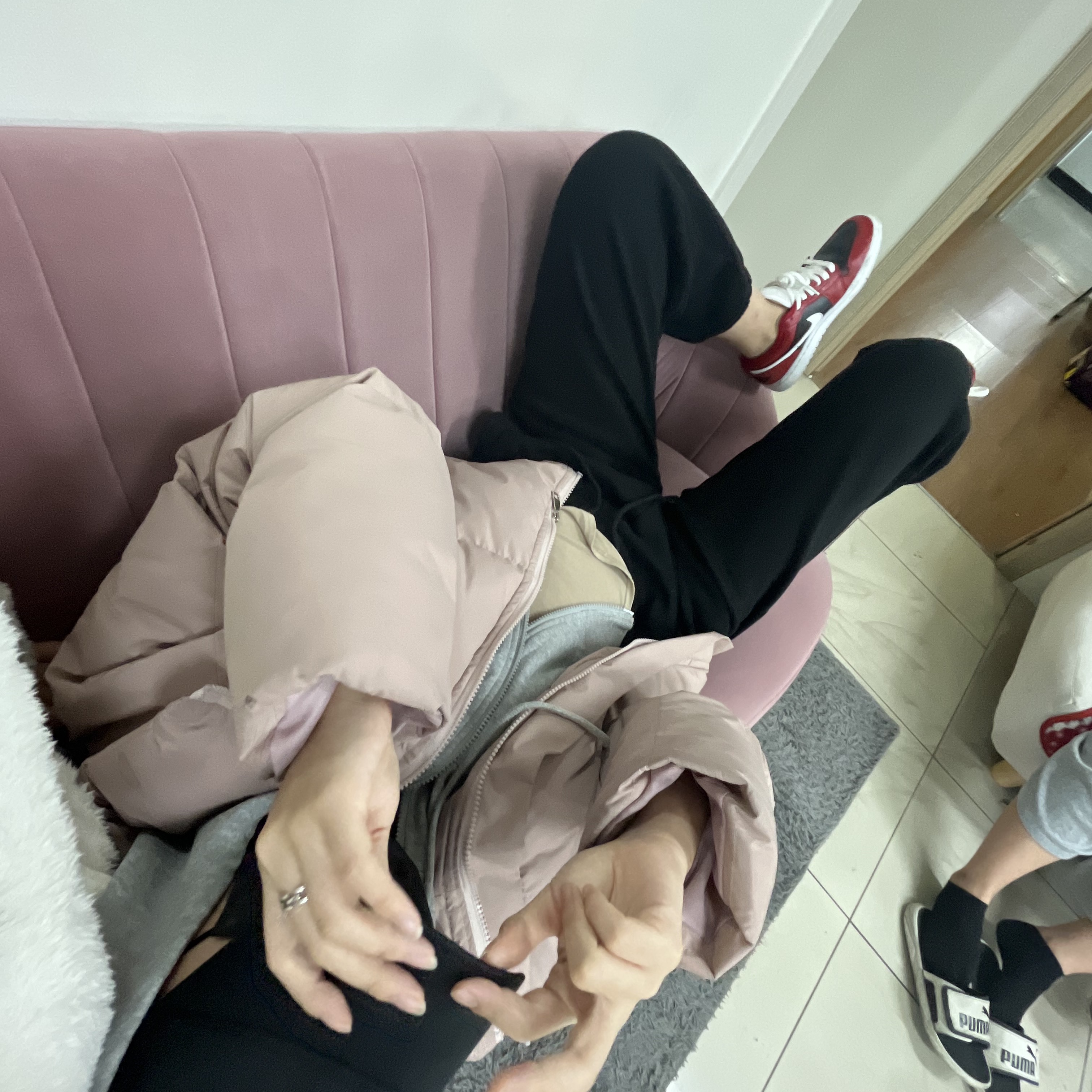 (W) Jordan 1 Low Chicago Flip 착용 스타일 - 1