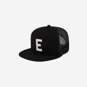 Essentials x New Era E Trucker Cap Black