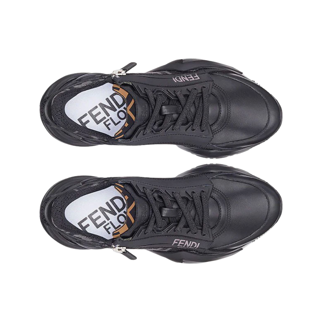 (W) 펜디 플로우 나일론 로우탑 스니커즈 블랙((W) Fendi Flow Nylon Low-Top Sneakers Black) - 2