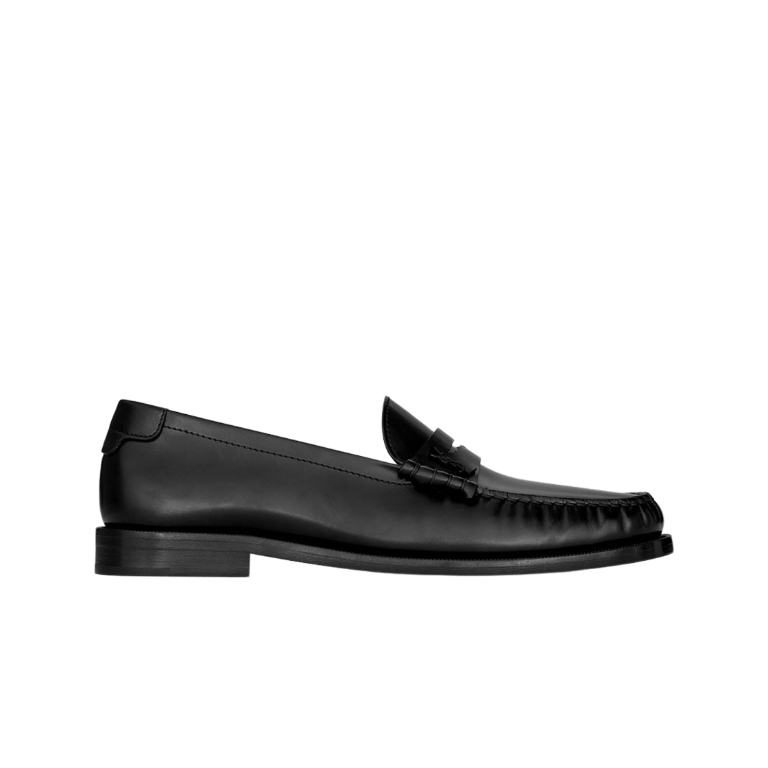 생로랑 스무스 레더 르 로퍼 모노그램 페니 슬리퍼 블랙(Saint Laurent Le Loafer Monogram Penny Slippers in Smooth Leather Black) - 1
