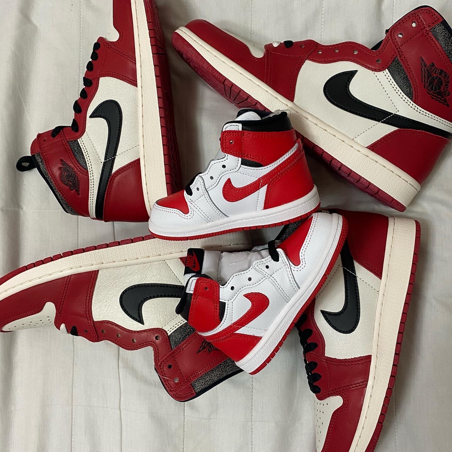 Jordan 1 Retro High OG Chicago 2022, (GS) Jordan 1 Retro High OG Chicago 2022 착용 스타일