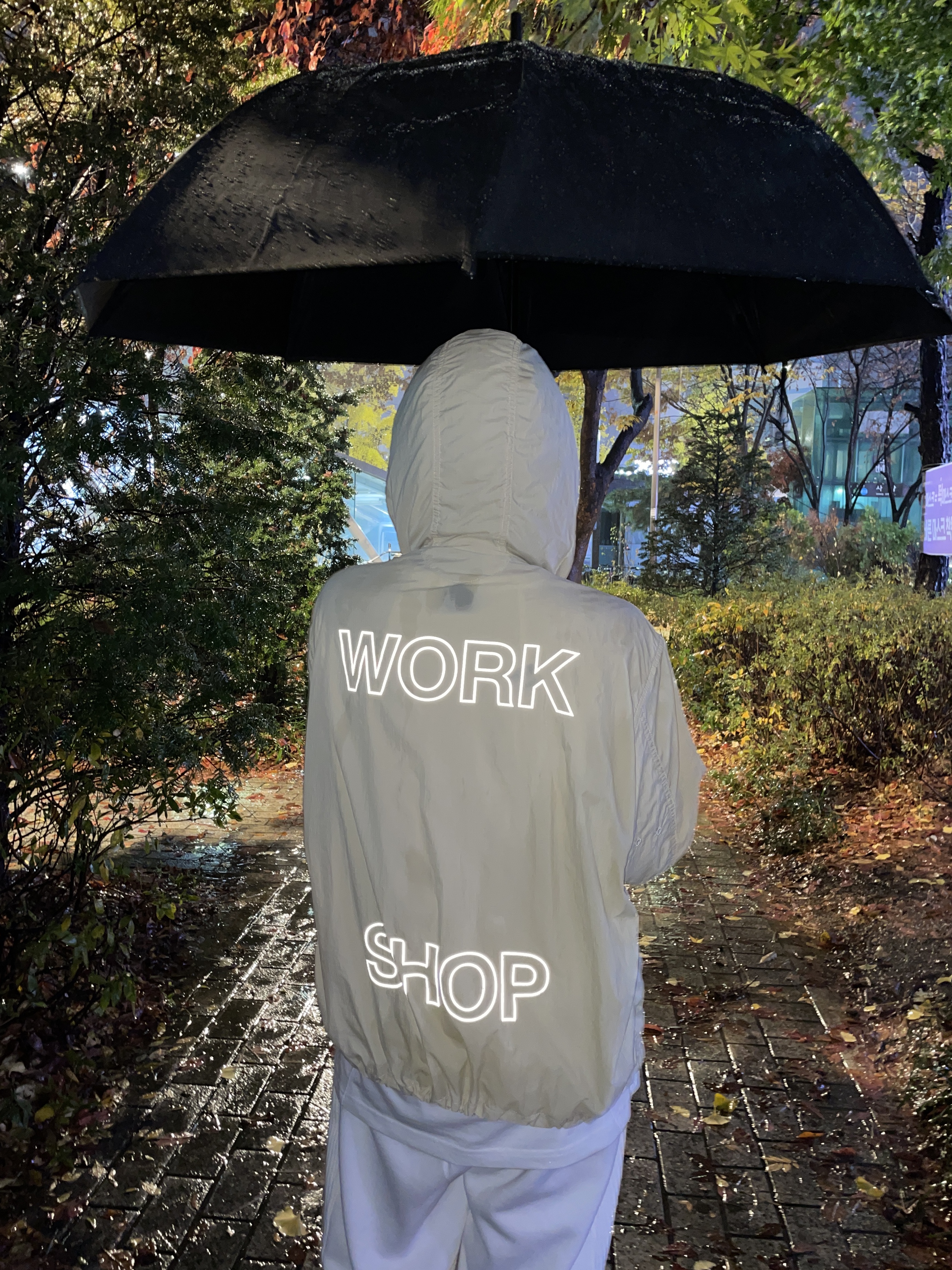Our Legacy Work Shop Windbreaker Ripstop Butter Cream, Nike x Sacai VaporWaffle White and Gum 착용 스타일 - 2