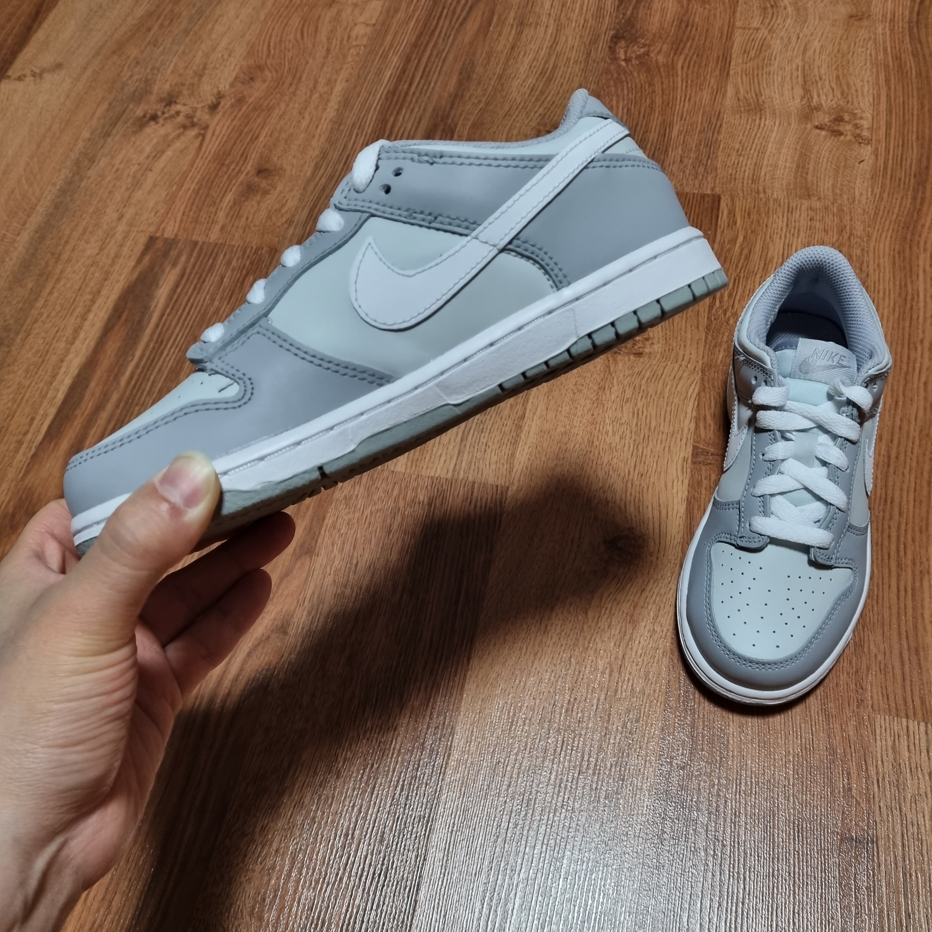 (PS) Nike Dunk Low Wolf Grey 착용 스타일 - 1