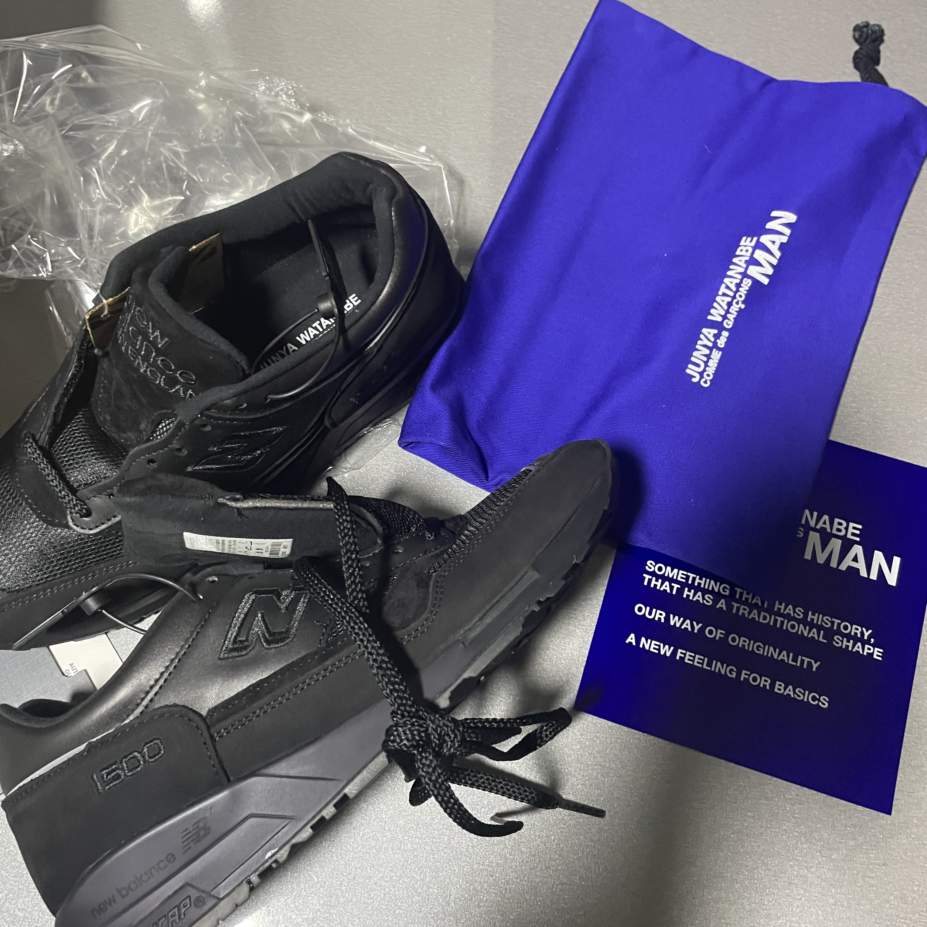New Balance x Comme des Garcons Junya Watanabe Man 1500 Made in UK Black 착용 스타일