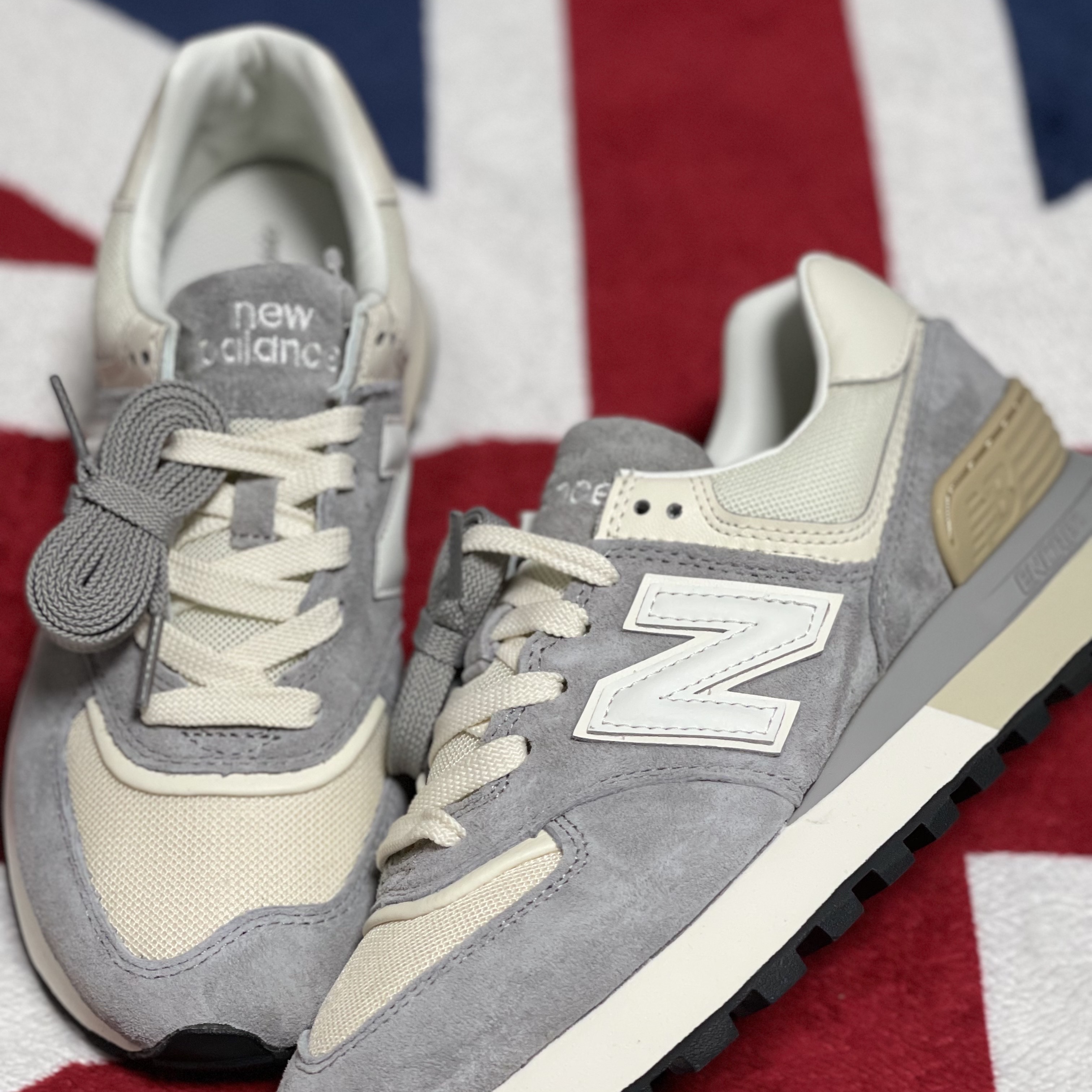 New Balance 574 Legacy Navy Blue, New Balance 574 Legacy Team Away Grey 착용 스타일 - 3