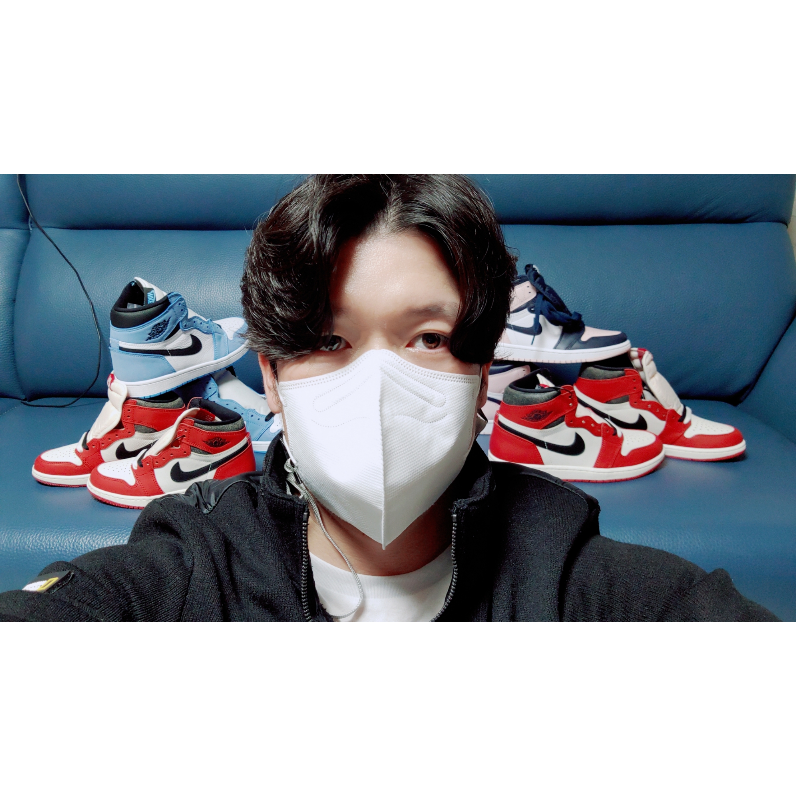 Jordan 1 Retro High OG Chicago 2022, Jordan 1 Retro High OG University Blue 착용 스타일