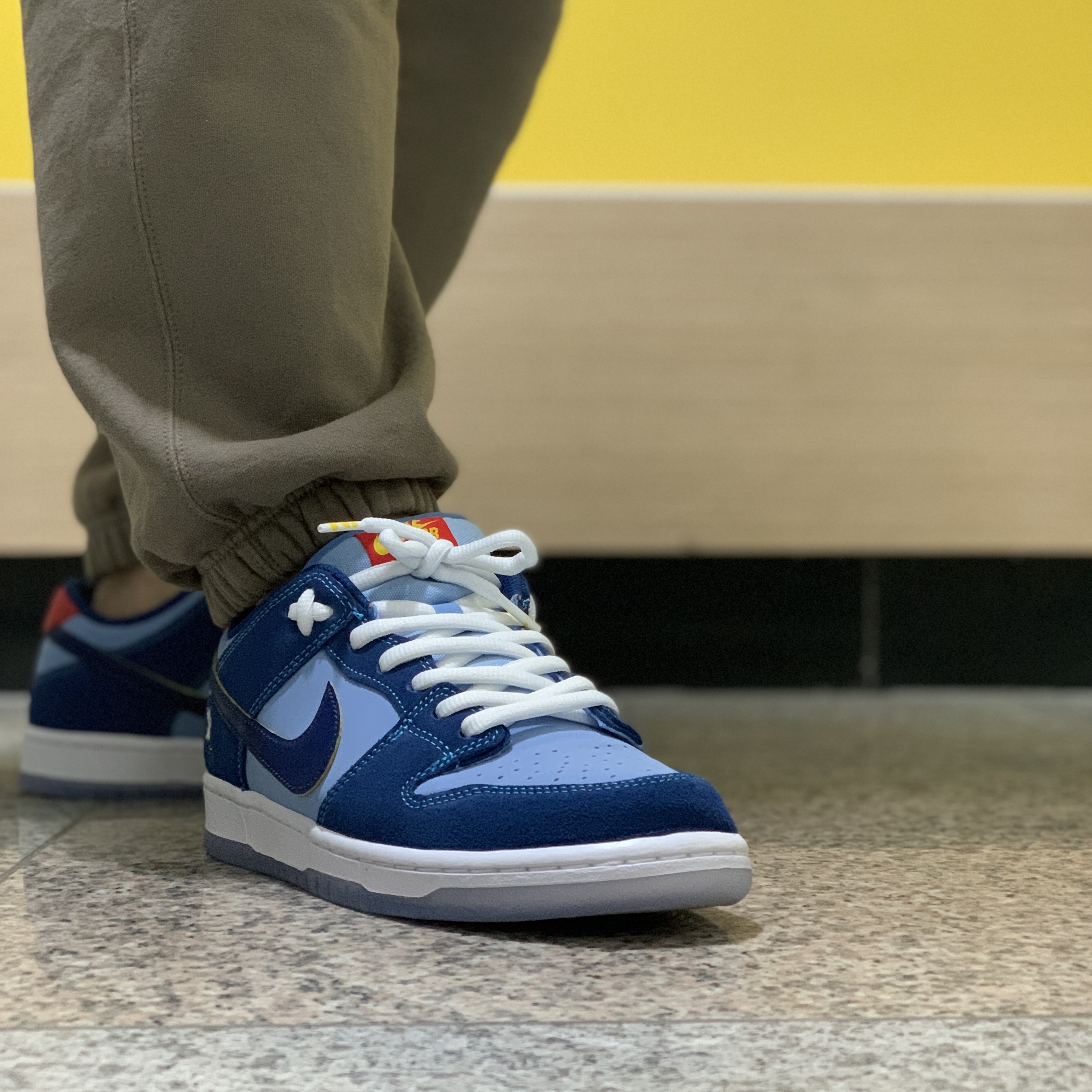 Nike x Why So Sad? SB Dunk Low Pro Coastal Blue 착용 스타일 - 1