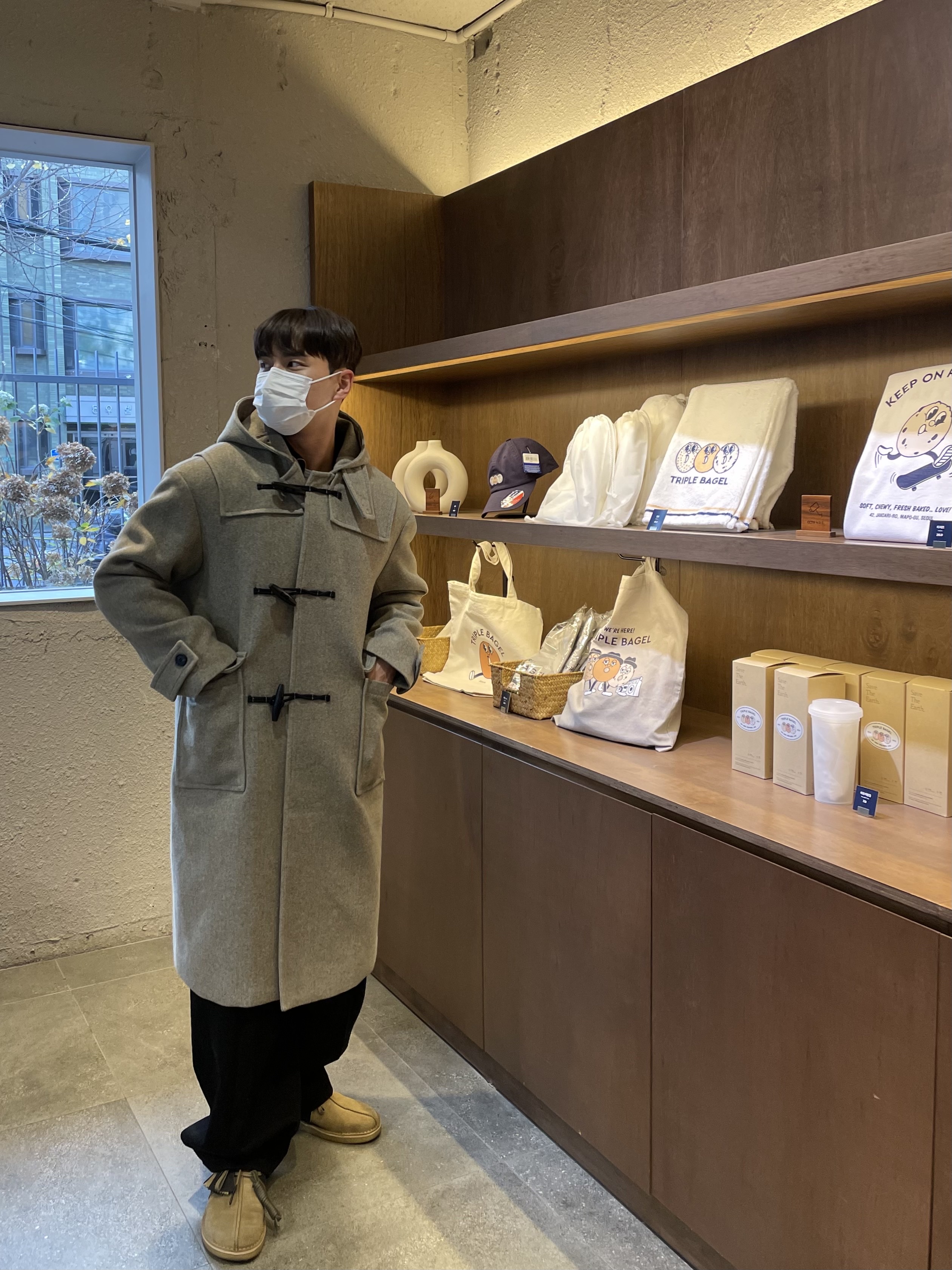 Clarks x C.P. Company Desert Trek Cornstalk 착용 스타일