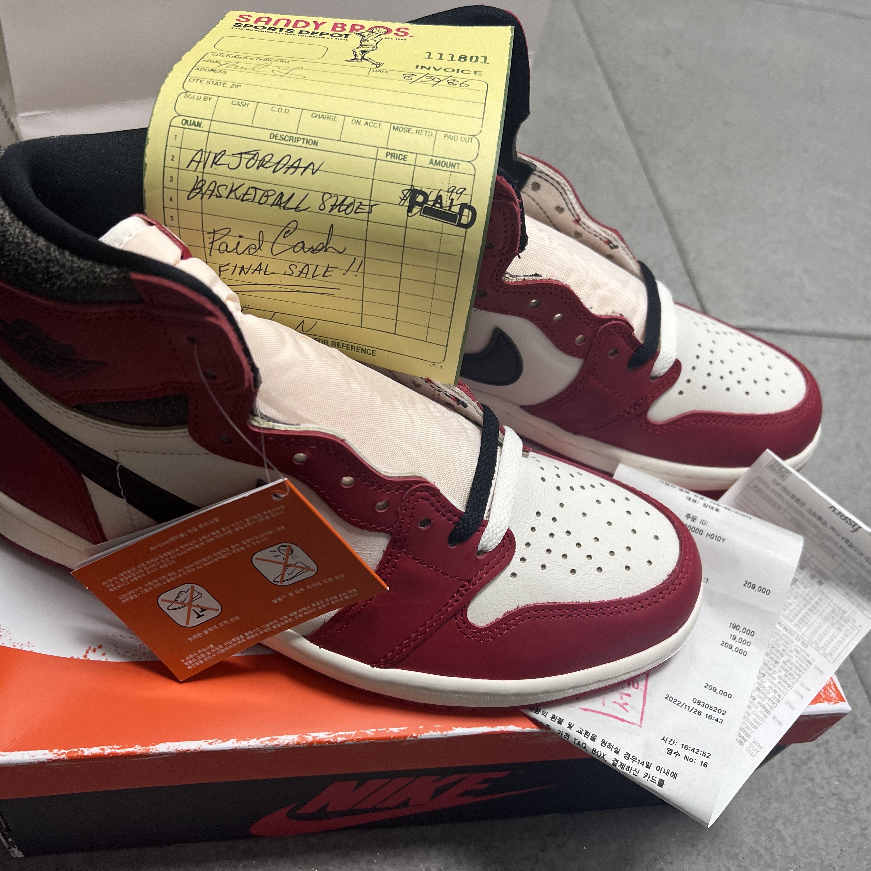Jordan 1 Retro High OG Chicago 2022 착용 스타일