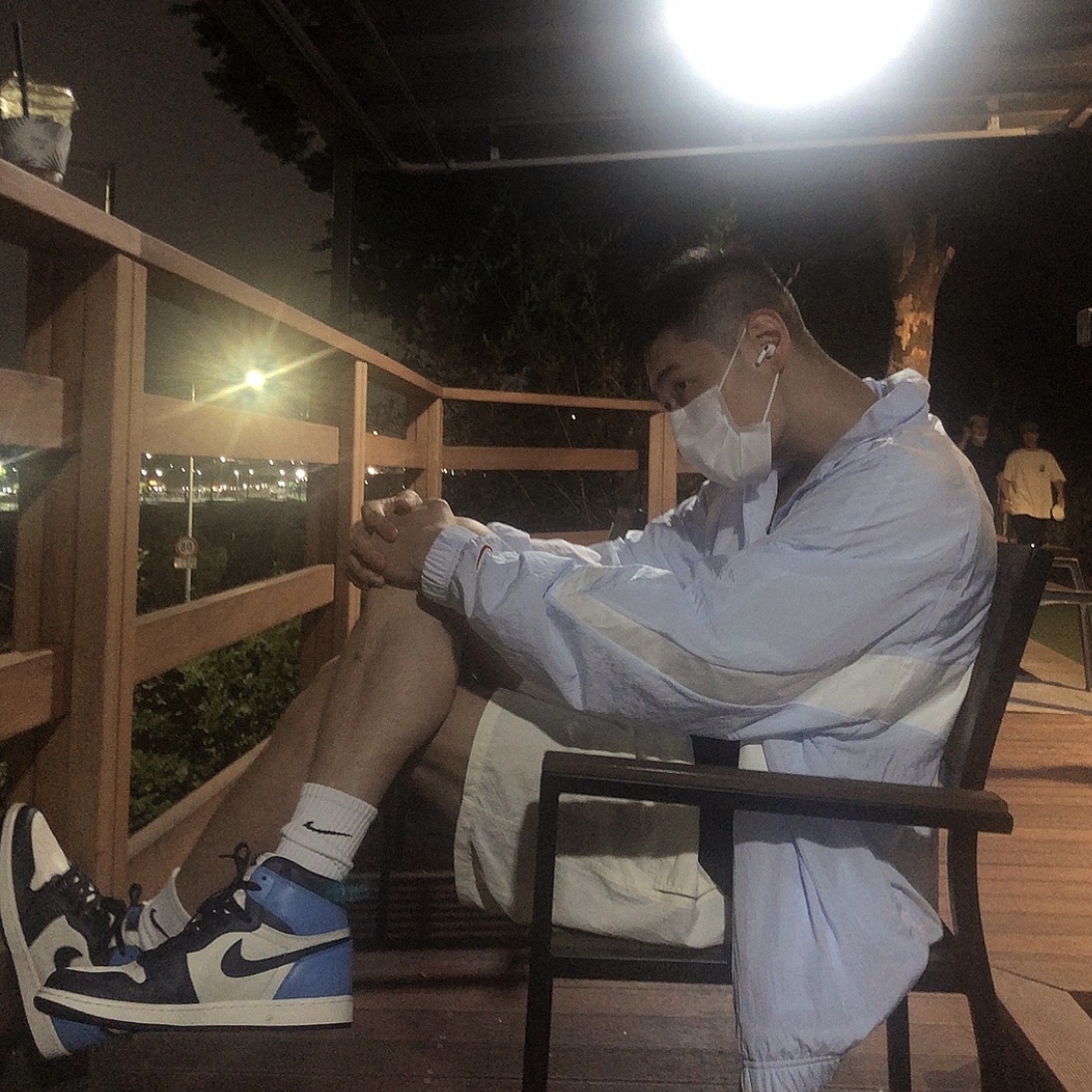 Jordan 1 Retro High Obsidian UNC 착용 스타일