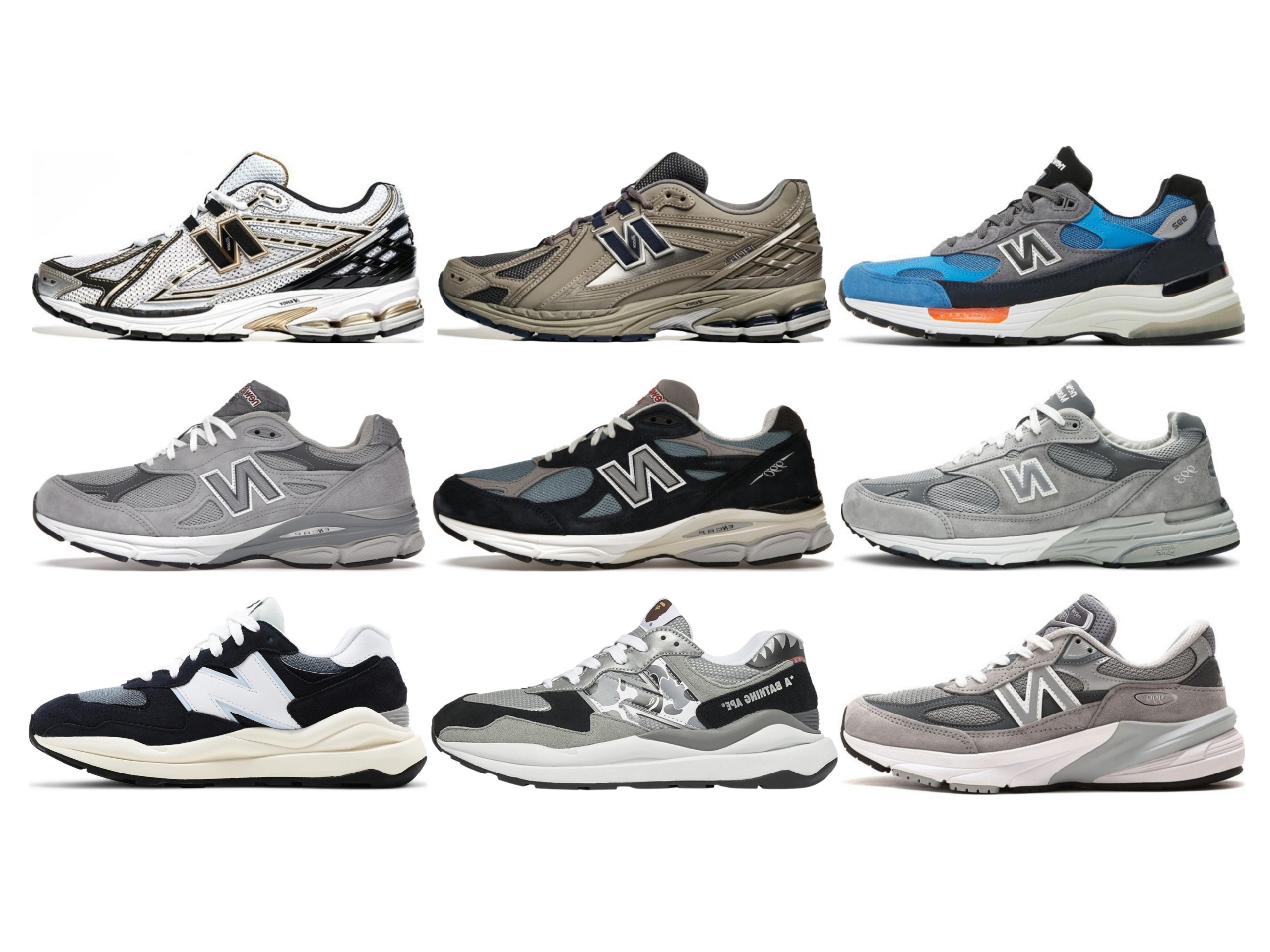 New Balance 1906R White Gold, New Balance 1906R Charcoal Grey 착용 스타일
