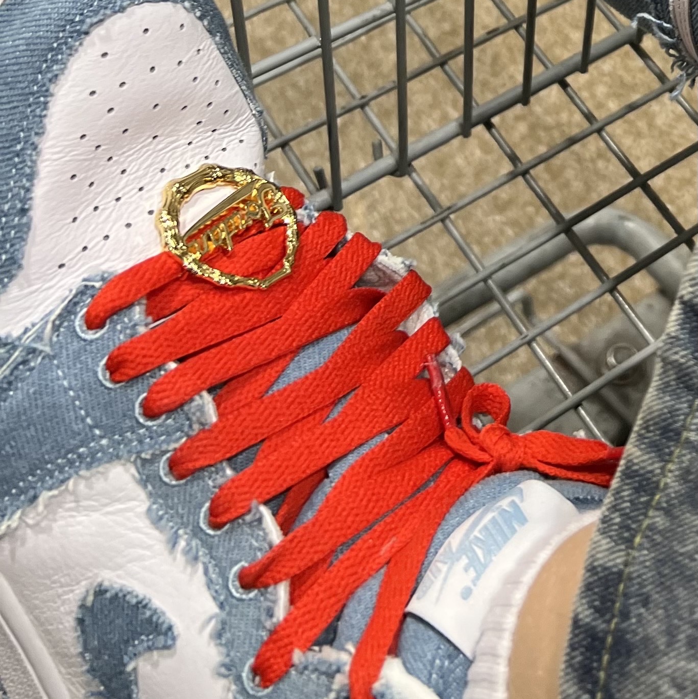 (W) Jordan 1 Retro High OG Denim 착용 스타일 - 2