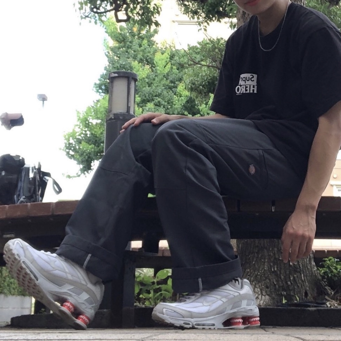 Nike x Supreme Shox Ride 2 SP White 착용 스타일 - 3
