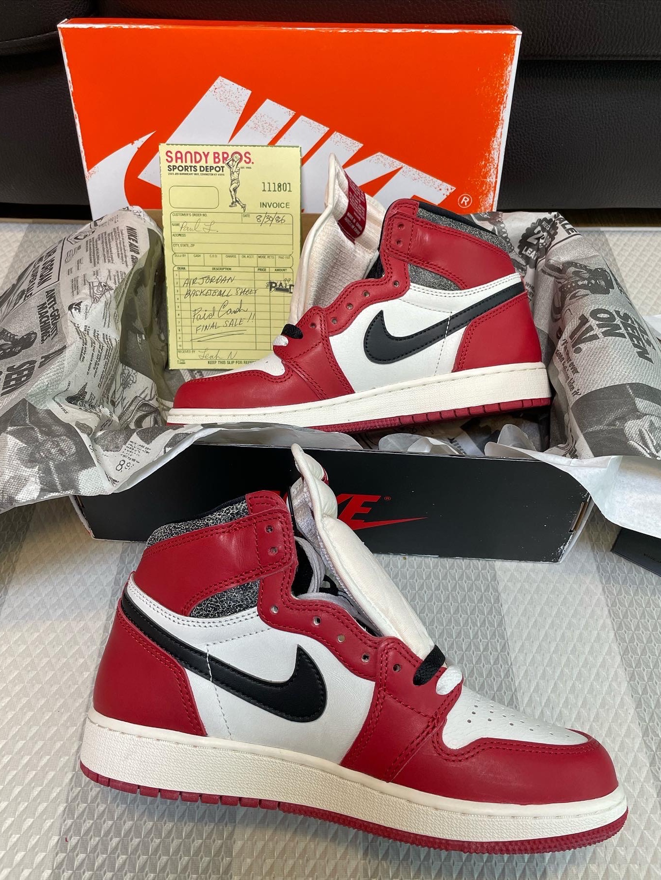 (GS) Jordan 1 Retro High OG Chicago 2022, Jordan 1 Retro High OG Defiant SB LA to Chicago 착용 스타일 - 2