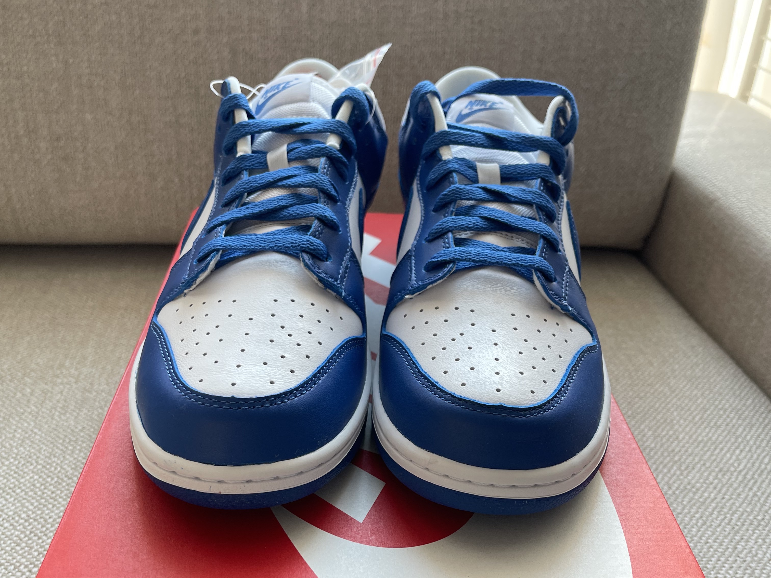 Nike Dunk Low SP Kentucky 2022, Nike Dunk Low Retro University Blue 착용 스타일 - 2