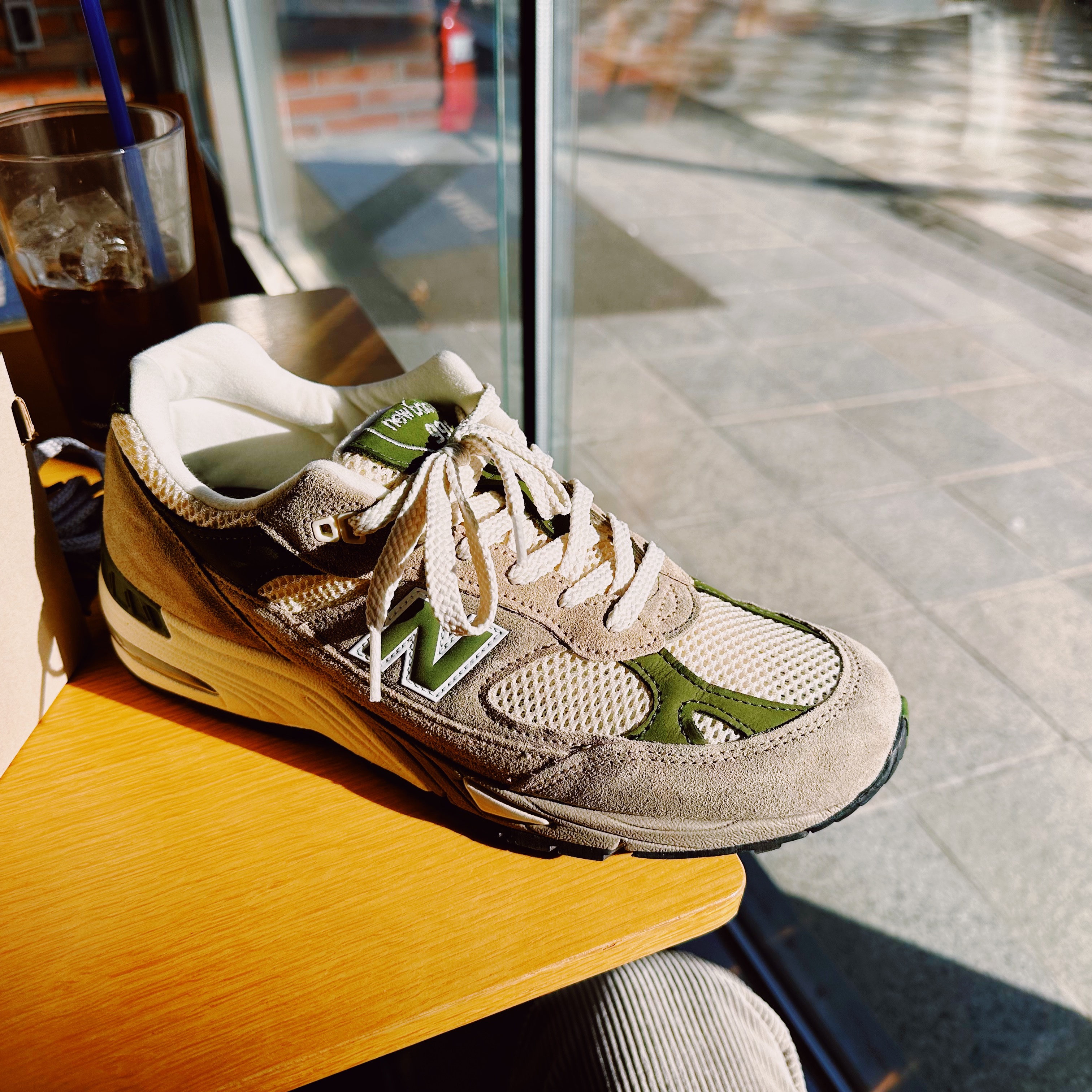New Balance x Aime Leon Dore 991 Made in UK Grey 착용 스타일 - 3