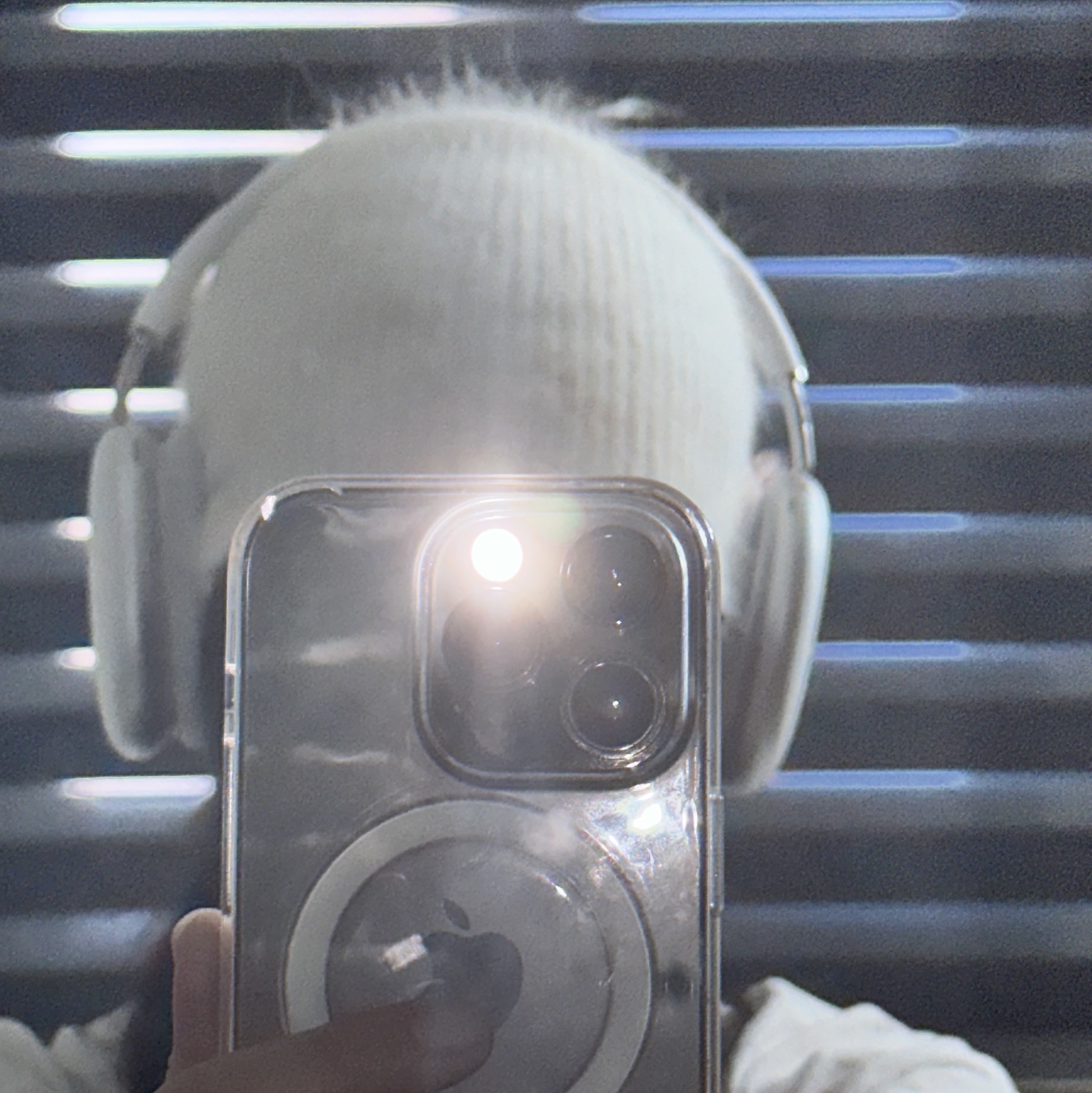 Apple iPhone 14 Pro 256GB Space Black (Korean Ver.), Apple AirPods Max Lightning Silver (Korean Ver.) 착용 스타일