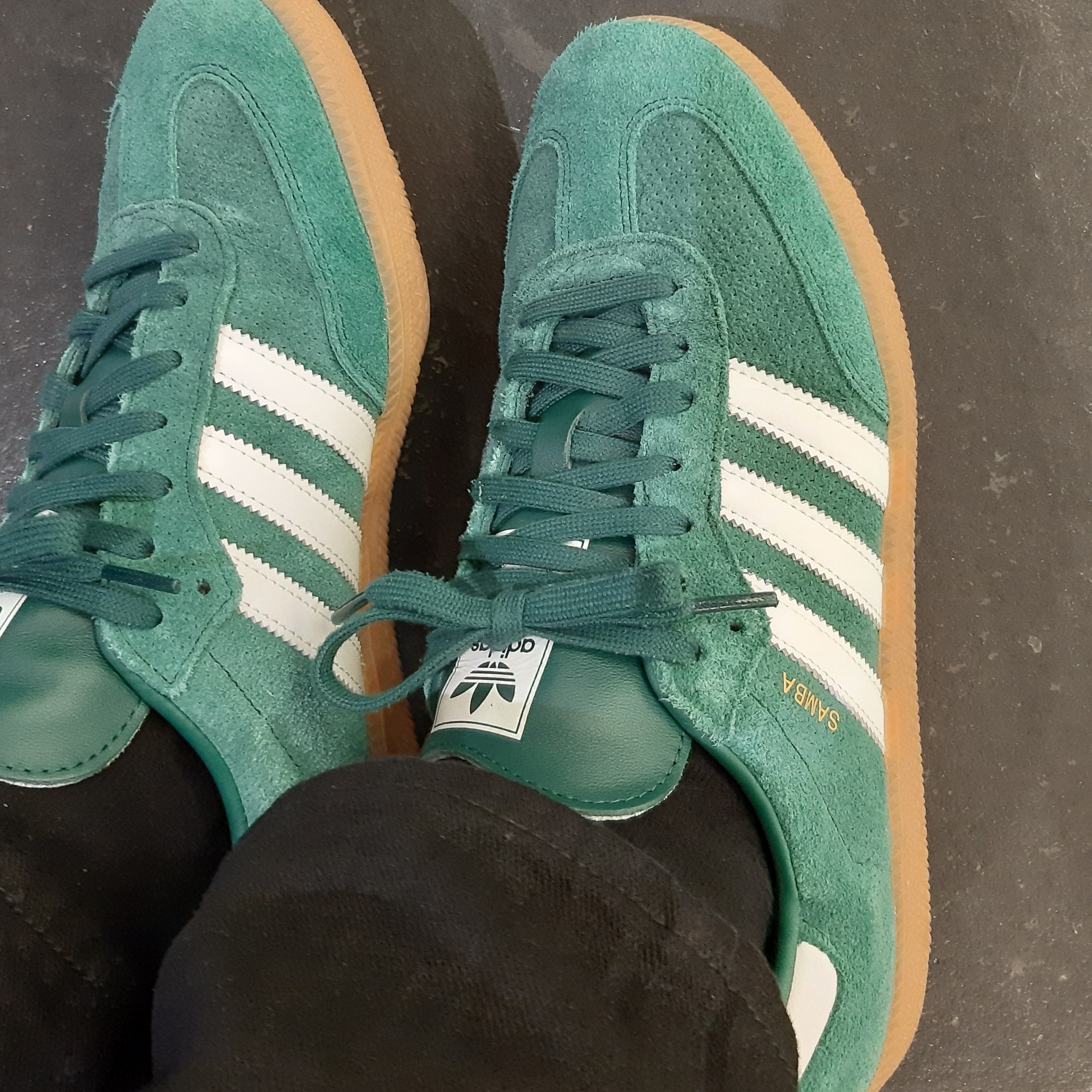 Adidas Samba OG Collegiate Green 착용 스타일