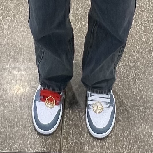 (W) Jordan 1 Retro High OG Denim 착용 스타일 - 4