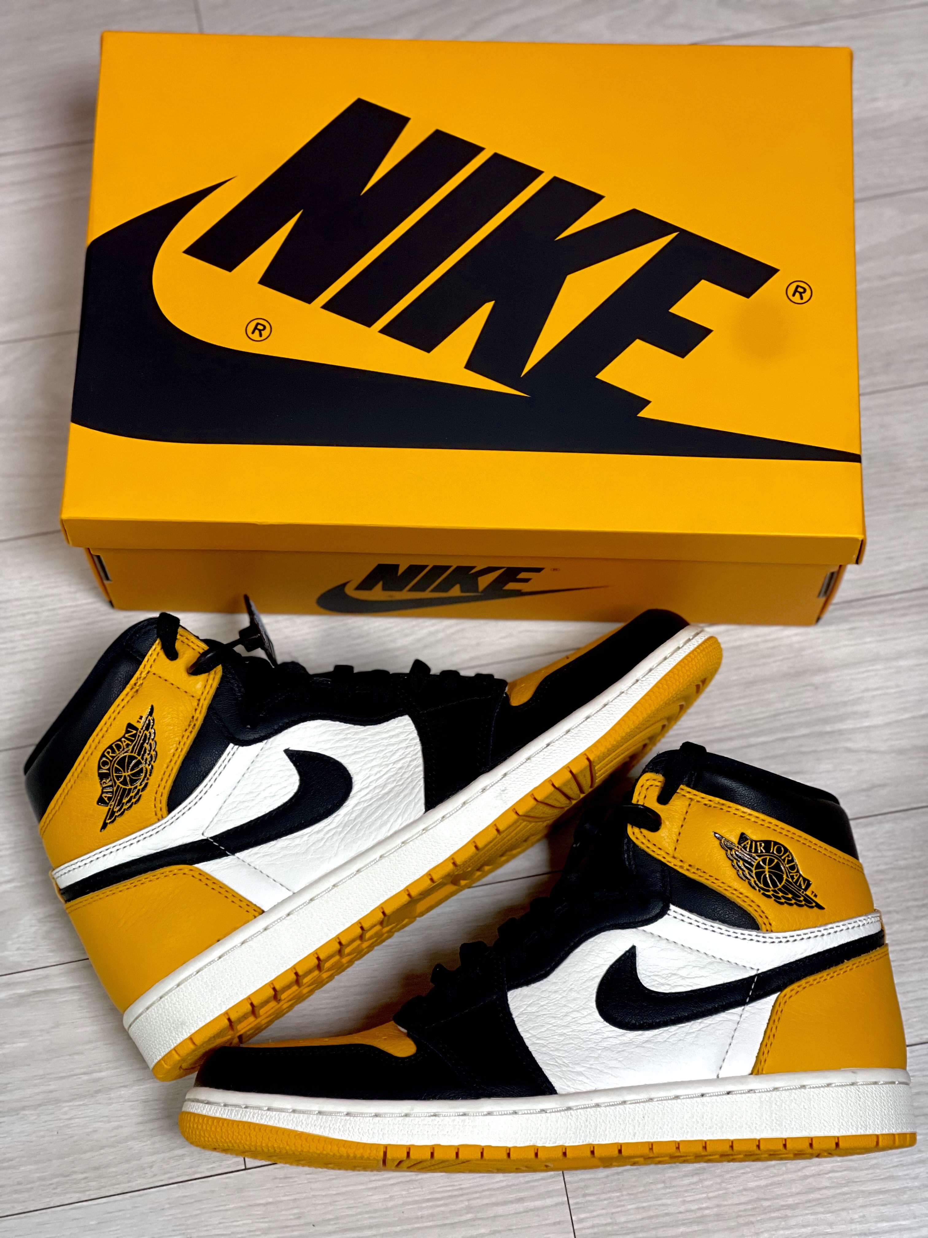 Jordan 1 Retro High OG Taxi 착용 스타일 - 1