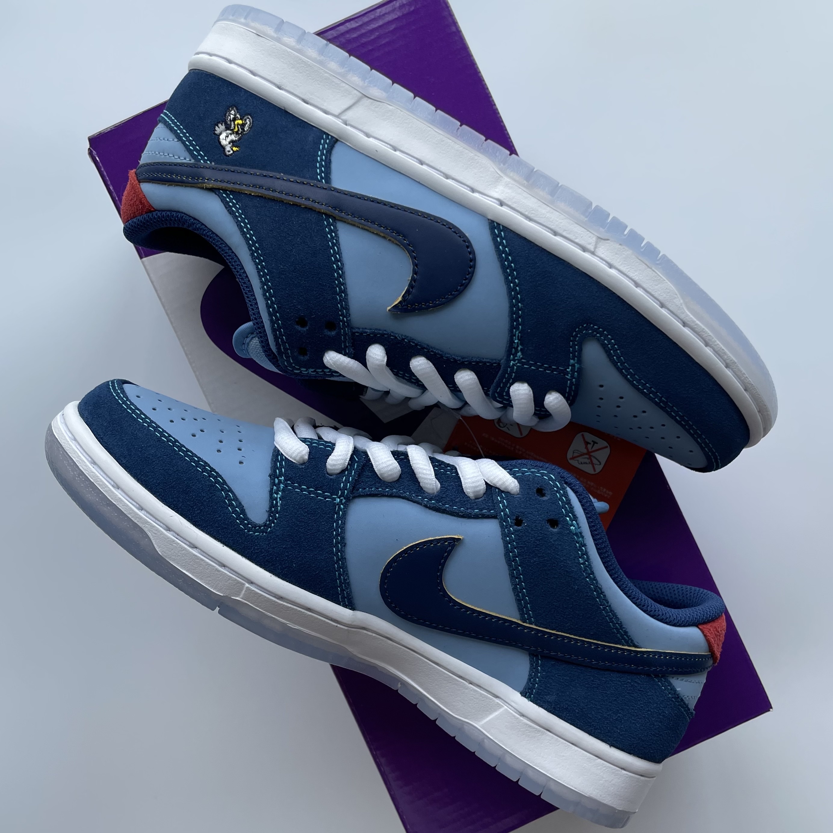 Nike x Why So Sad? SB Dunk Low Pro Coastal Blue 착용 스타일