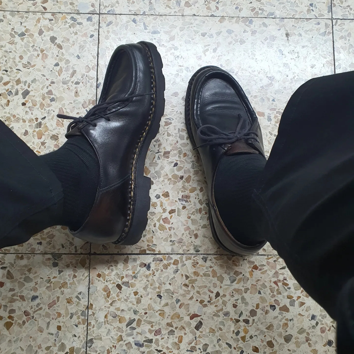 Paraboot Michael Lisse Black 착용 스타일 - 3