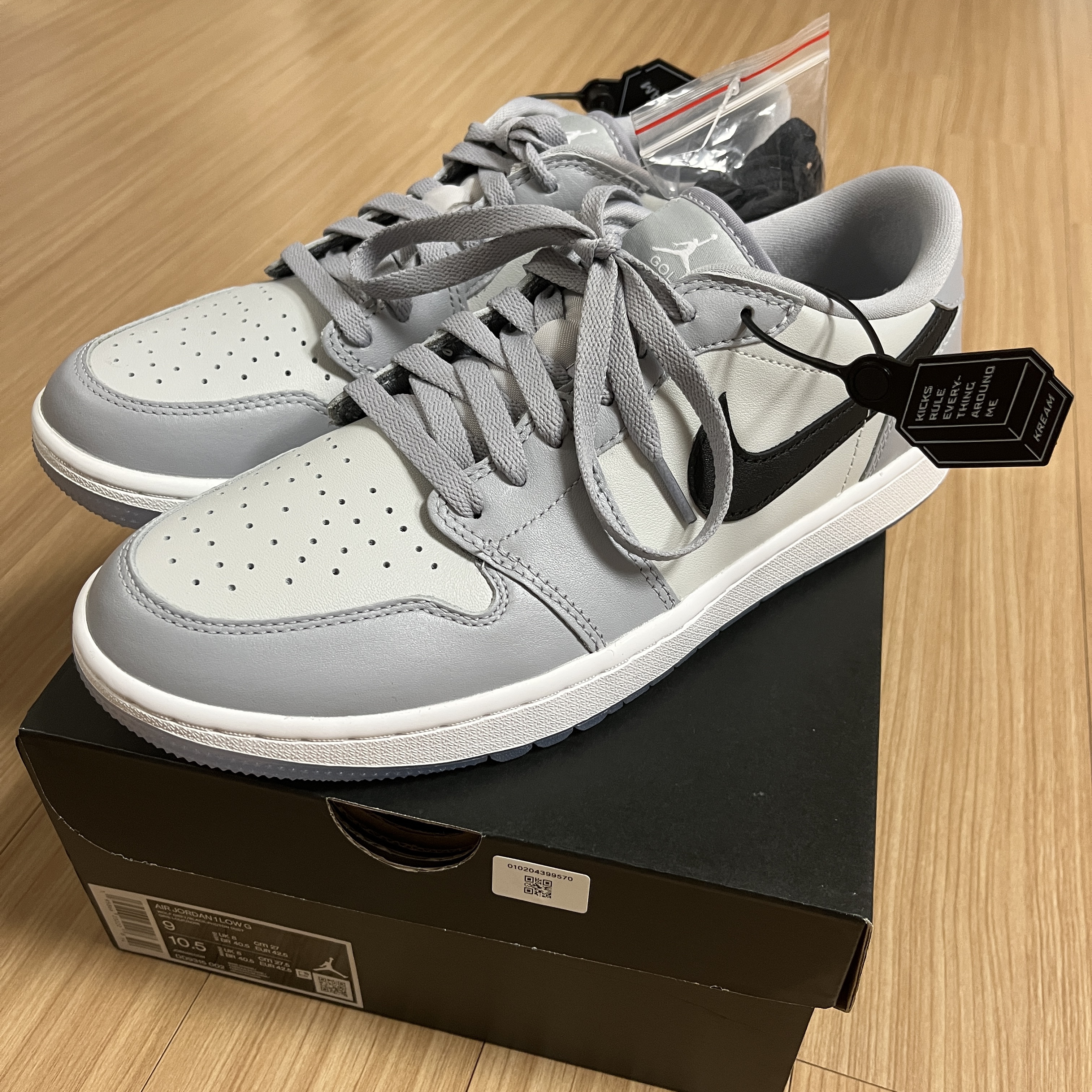 Jordan 1 Low Golf Wolf Grey 착용 스타일 - 2