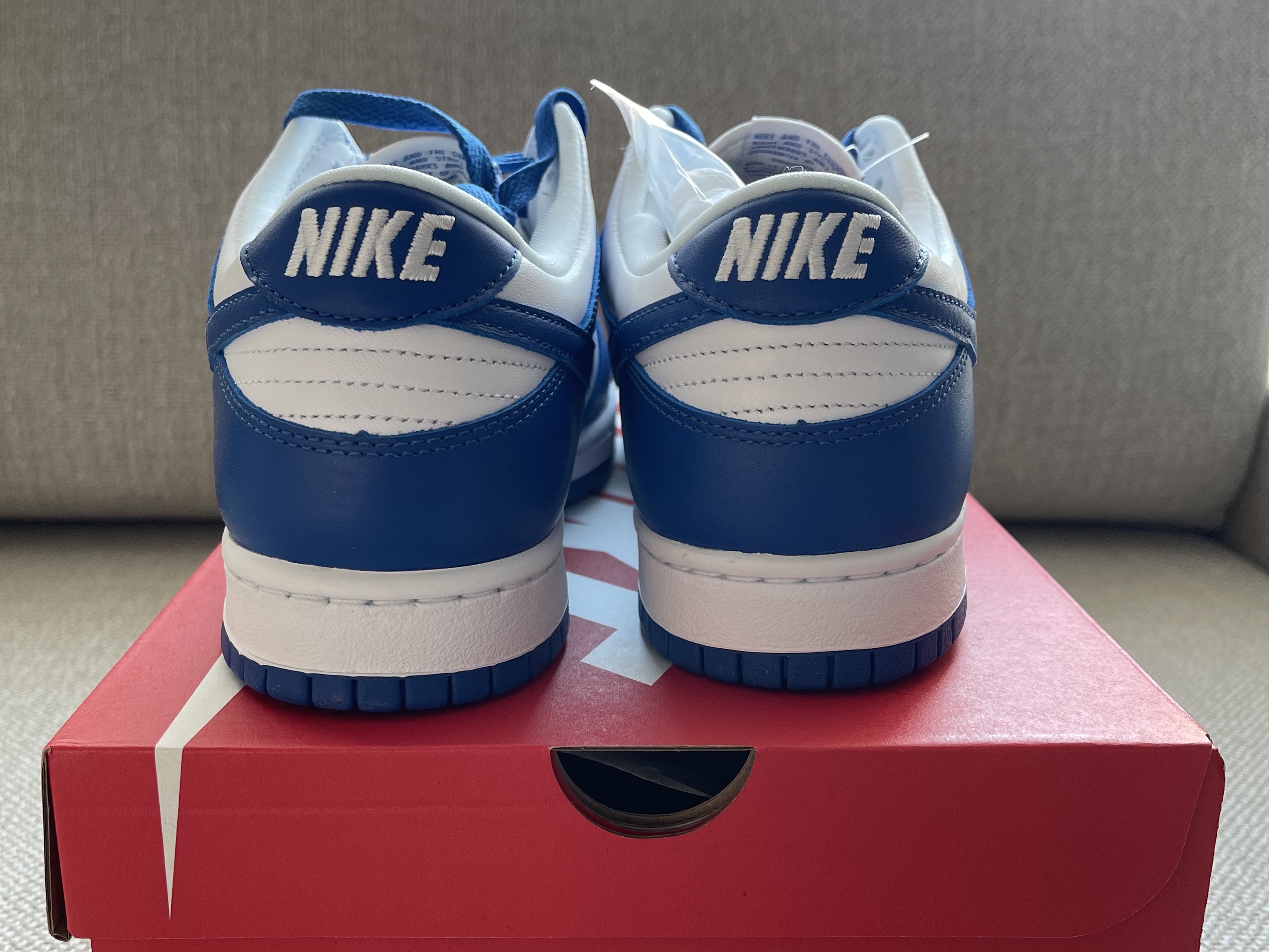 Nike Dunk Low SP Kentucky 2022, Nike Dunk Low Retro University Blue 착용 스타일 - 3