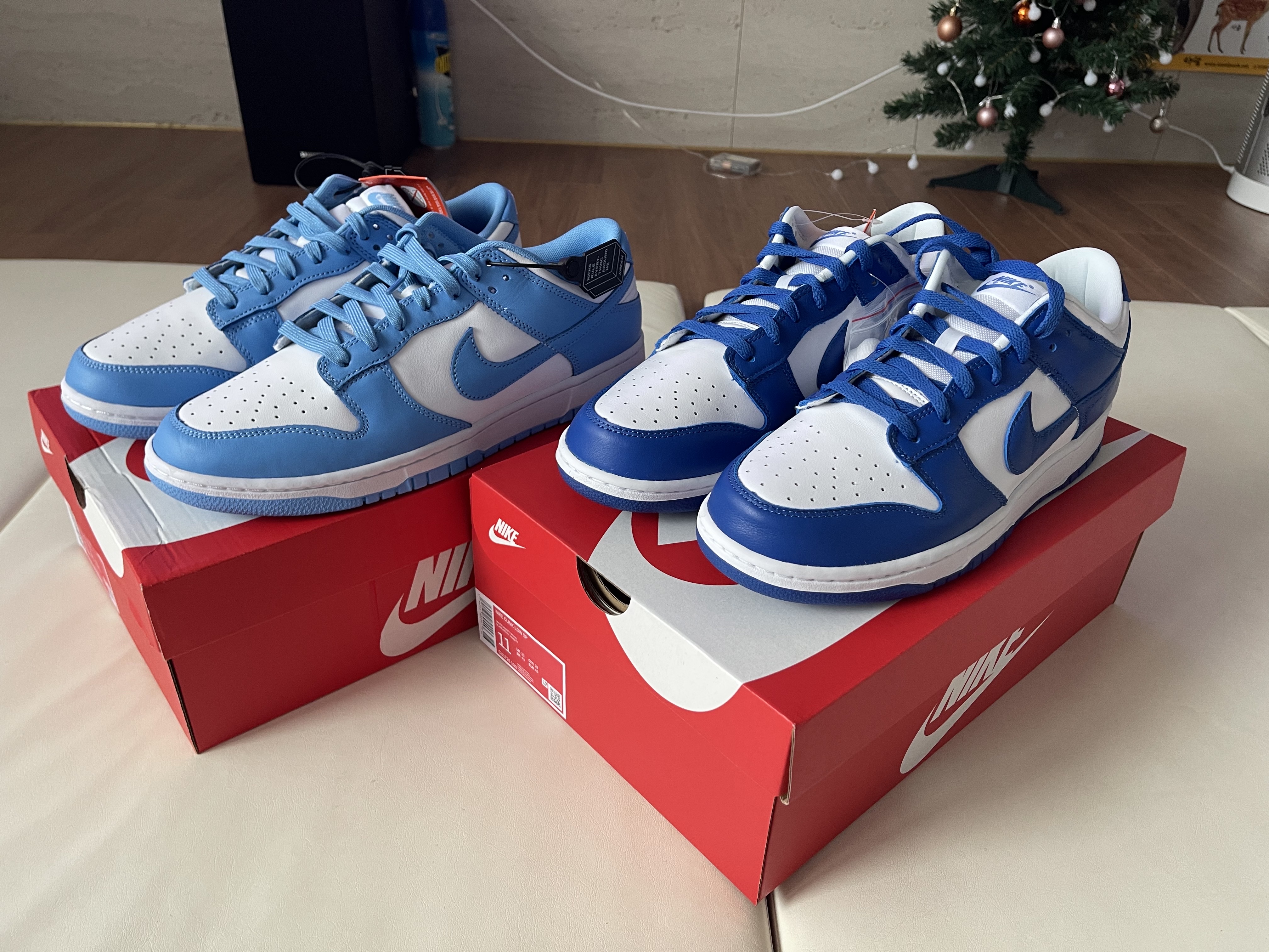 Nike Dunk Low SP Kentucky 2022, Nike Dunk Low Retro University Blue 착용 스타일 - 4