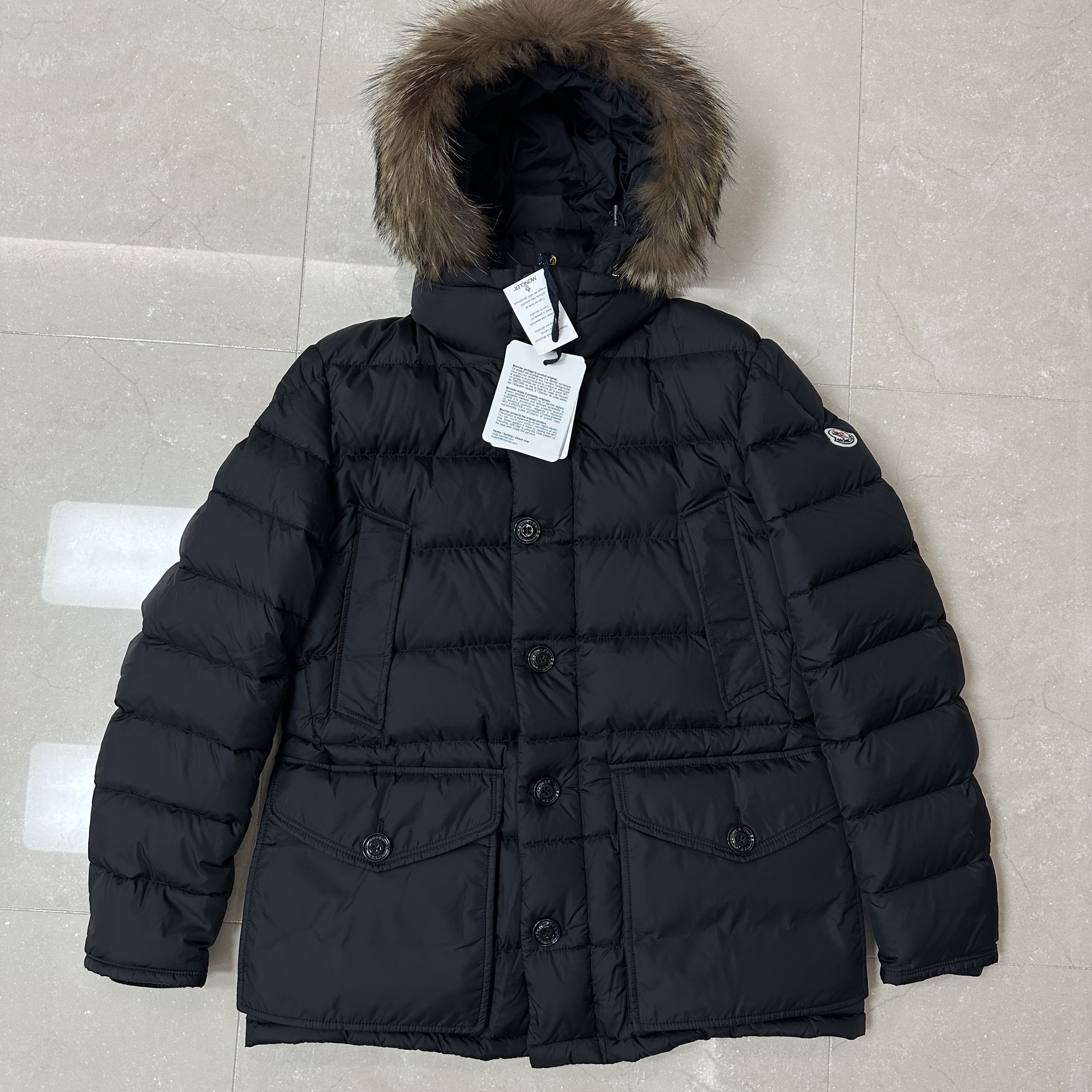 Moncler Cluny Long Down Jacket Black - 21FW 착용 스타일 - 1