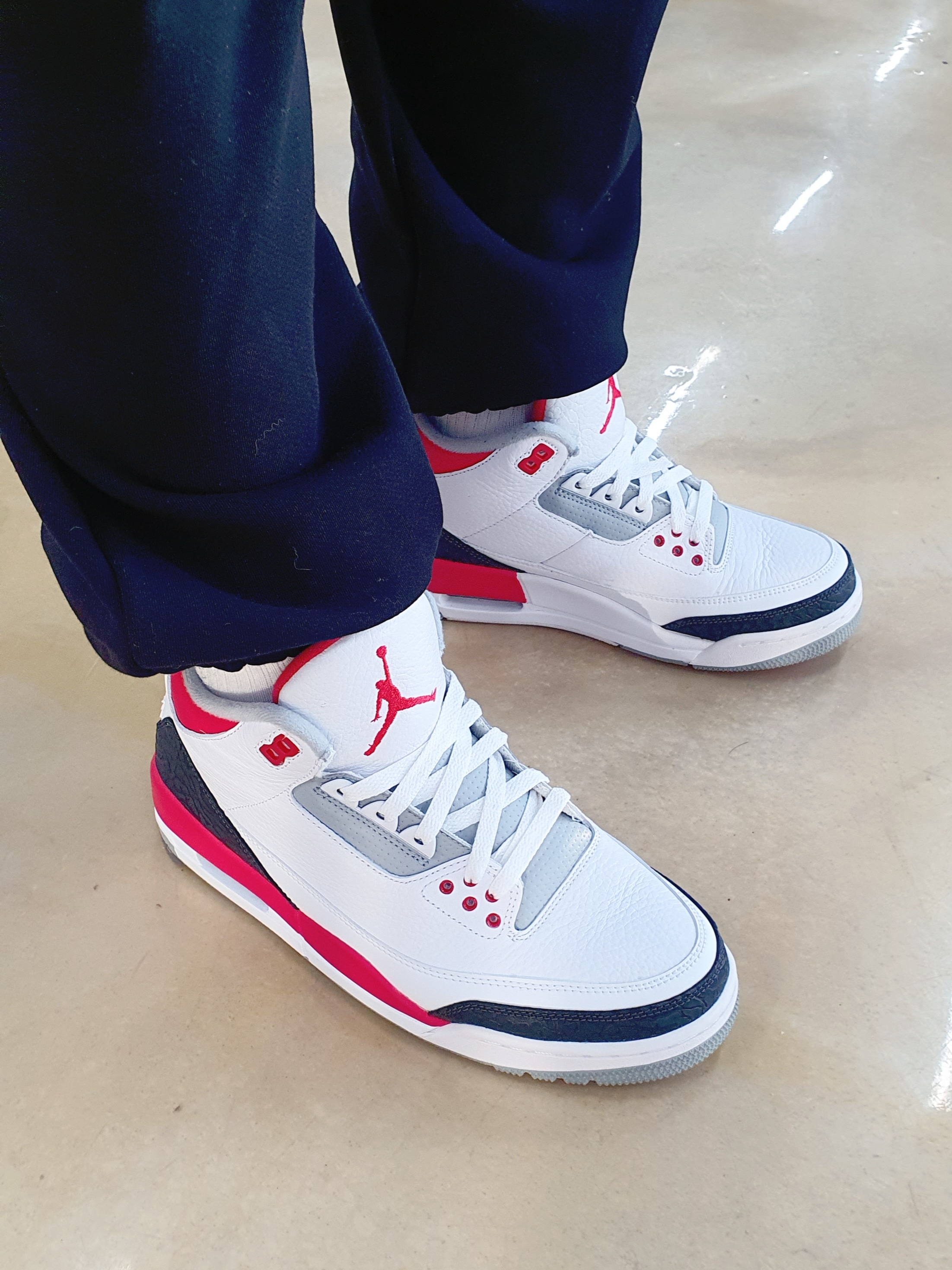 Jordan 3 Retro Fire Red 2013 착용 스타일 - 1
