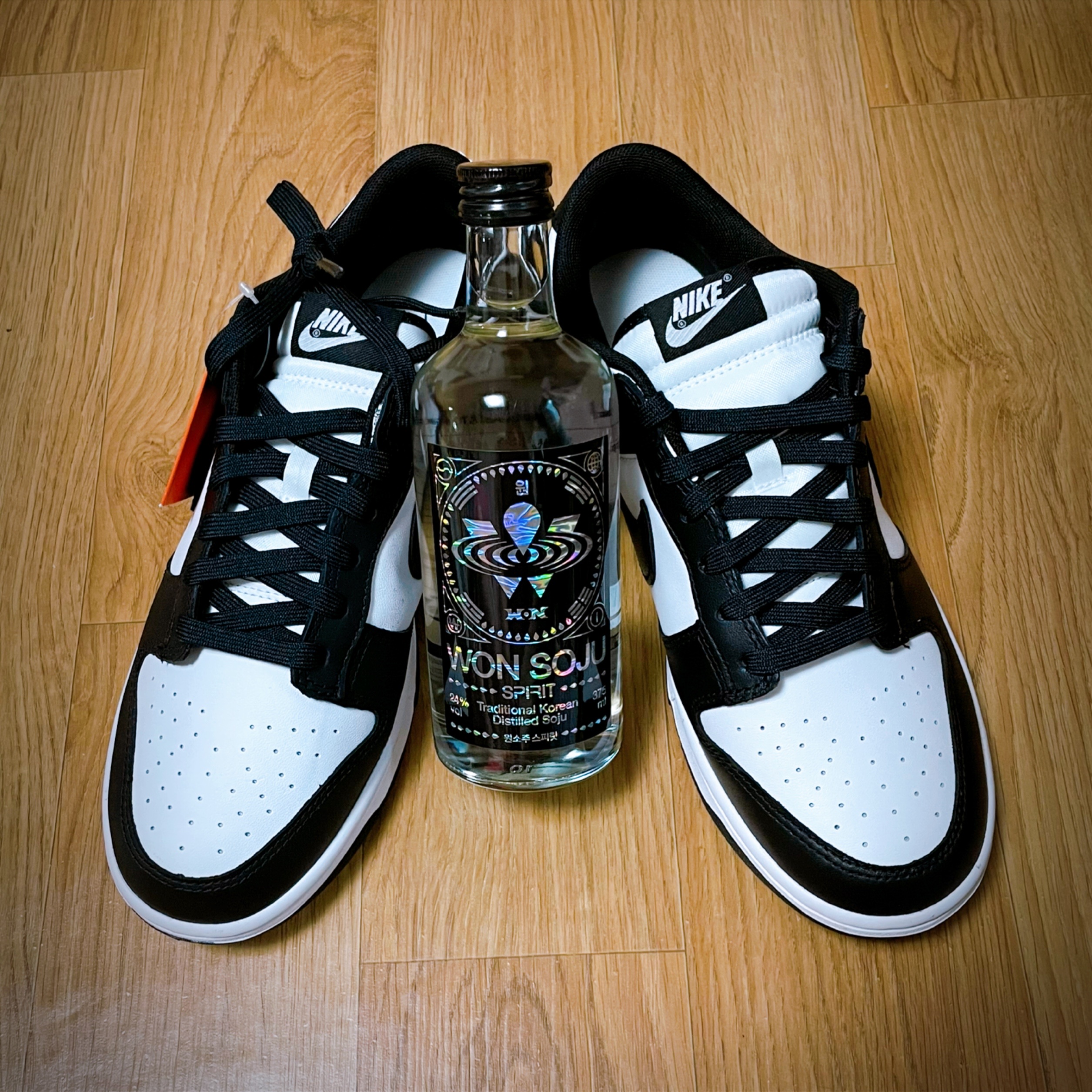 Nike Dunk Low Retro Black 착용 스타일 - 2