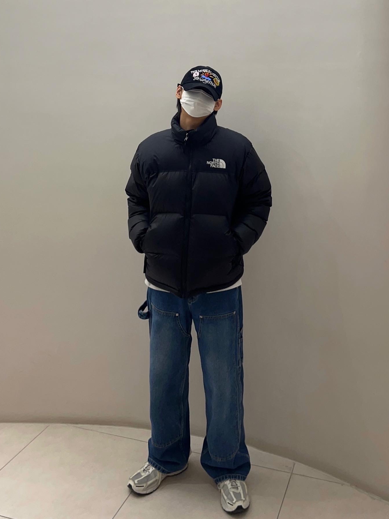 The North Face 1996 Eco Nuptse Jacket Black, Nike x A-Cold-Wall Zoom Vomero 5 Sail 착용 스타일 - 1