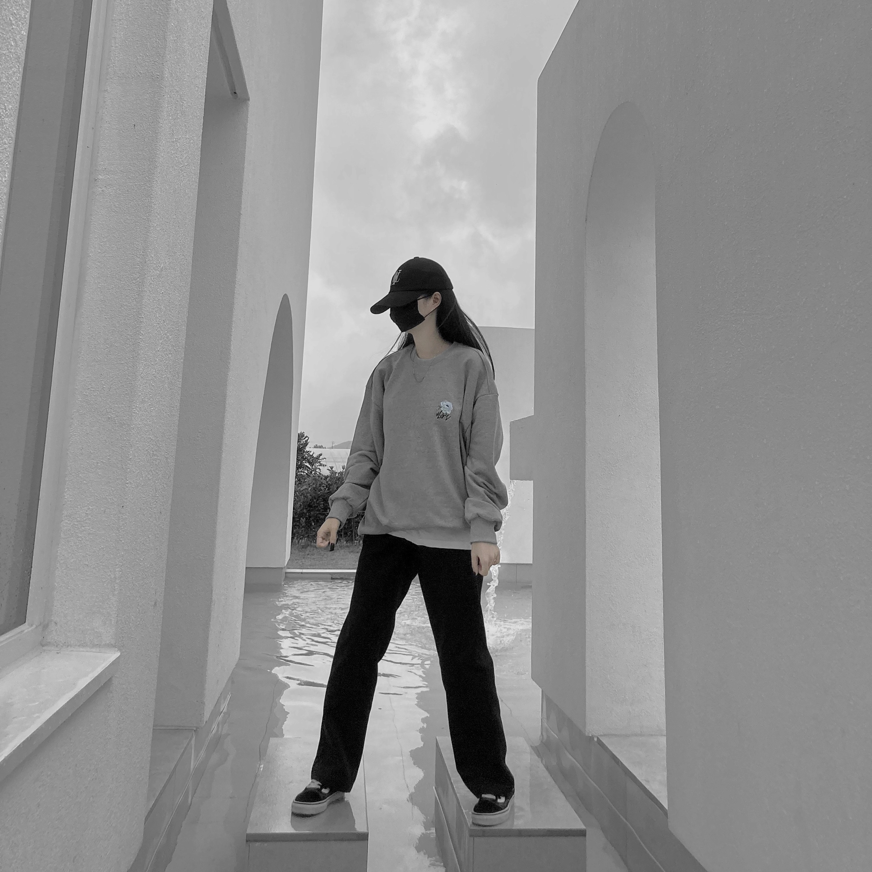 Vans ComfyCush Old Skool Black True white 착용 스타일 - 4