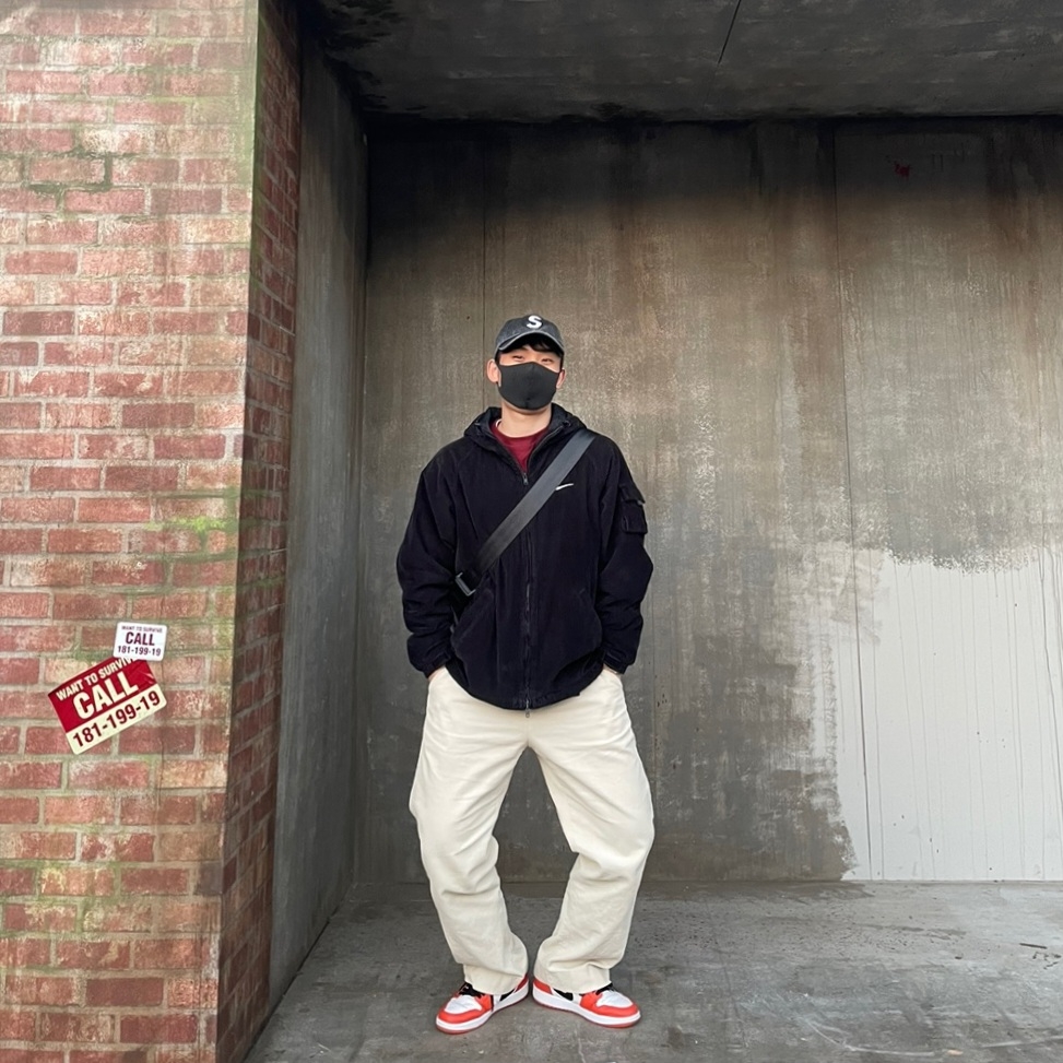 Supreme x Nike Arc Corduroy Hooded Jacket Black - 22SS, Jordan 1 Low OG Starfish 착용 스타일 - 2