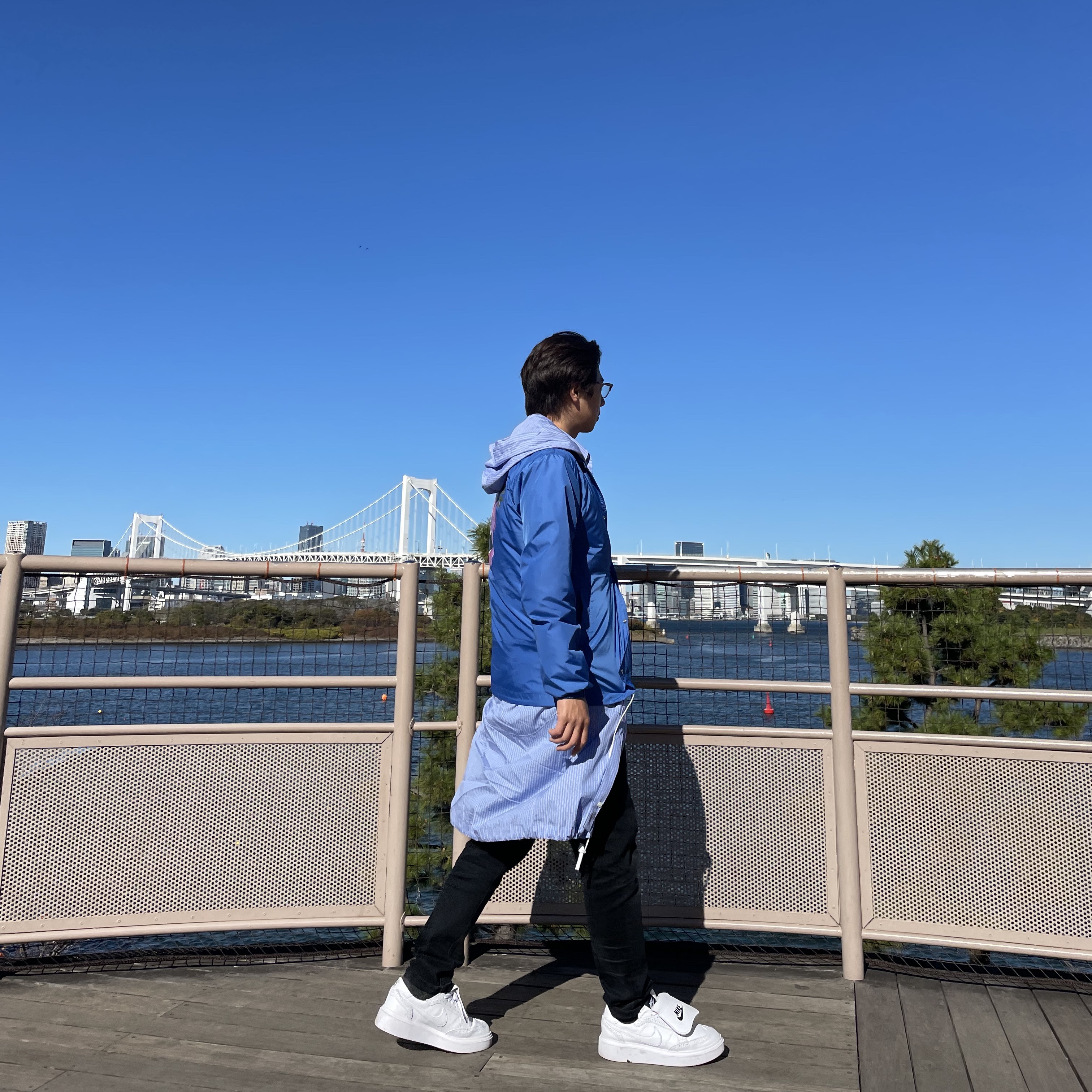 Nike x Peaceminusone Kwondo1 White 착용 스타일